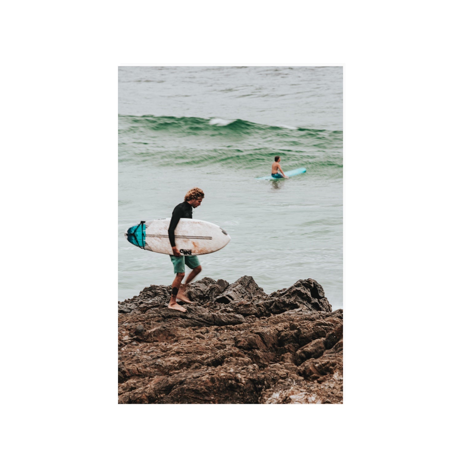 Not All Who Wander Are Lost Byron Bay Surf wall art 24 x 36 in unframed fine art print