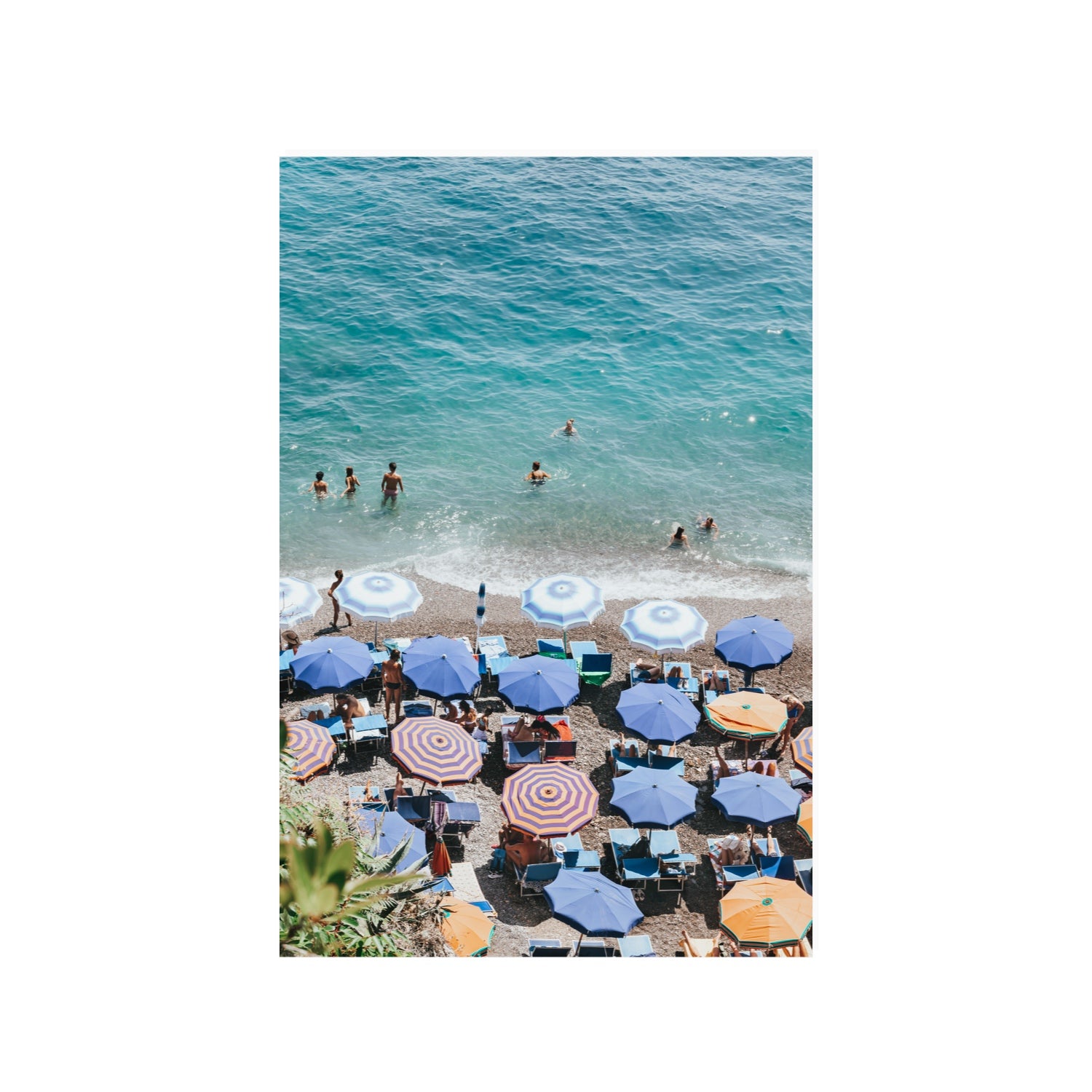 Paradise Beach Positano wall art 24 x 36 in unframed fine art print