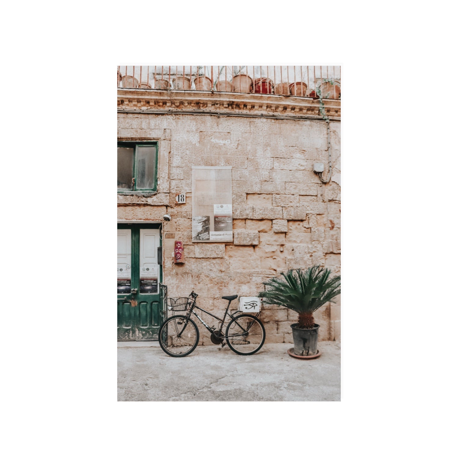 Salento Streets Puglia Lecce Italian wall art 24 x 36 in unframed fine art print