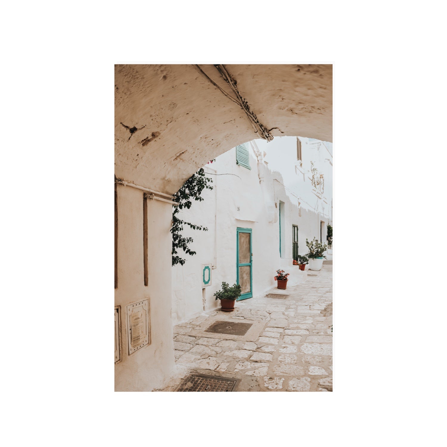 La Citta Bianca Puglia La Città Bianca wall art 24 x 36 in unframed fine art print