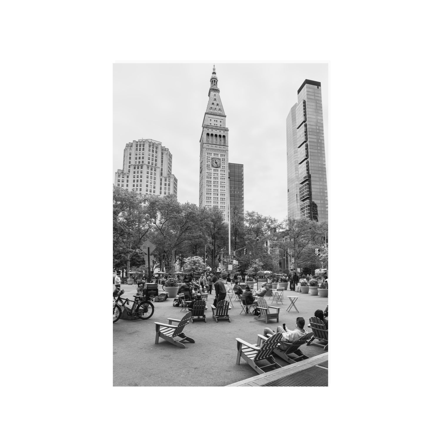 Timeless New York New York NYC Black & White wall art 24 x 36 in unframed fine art print