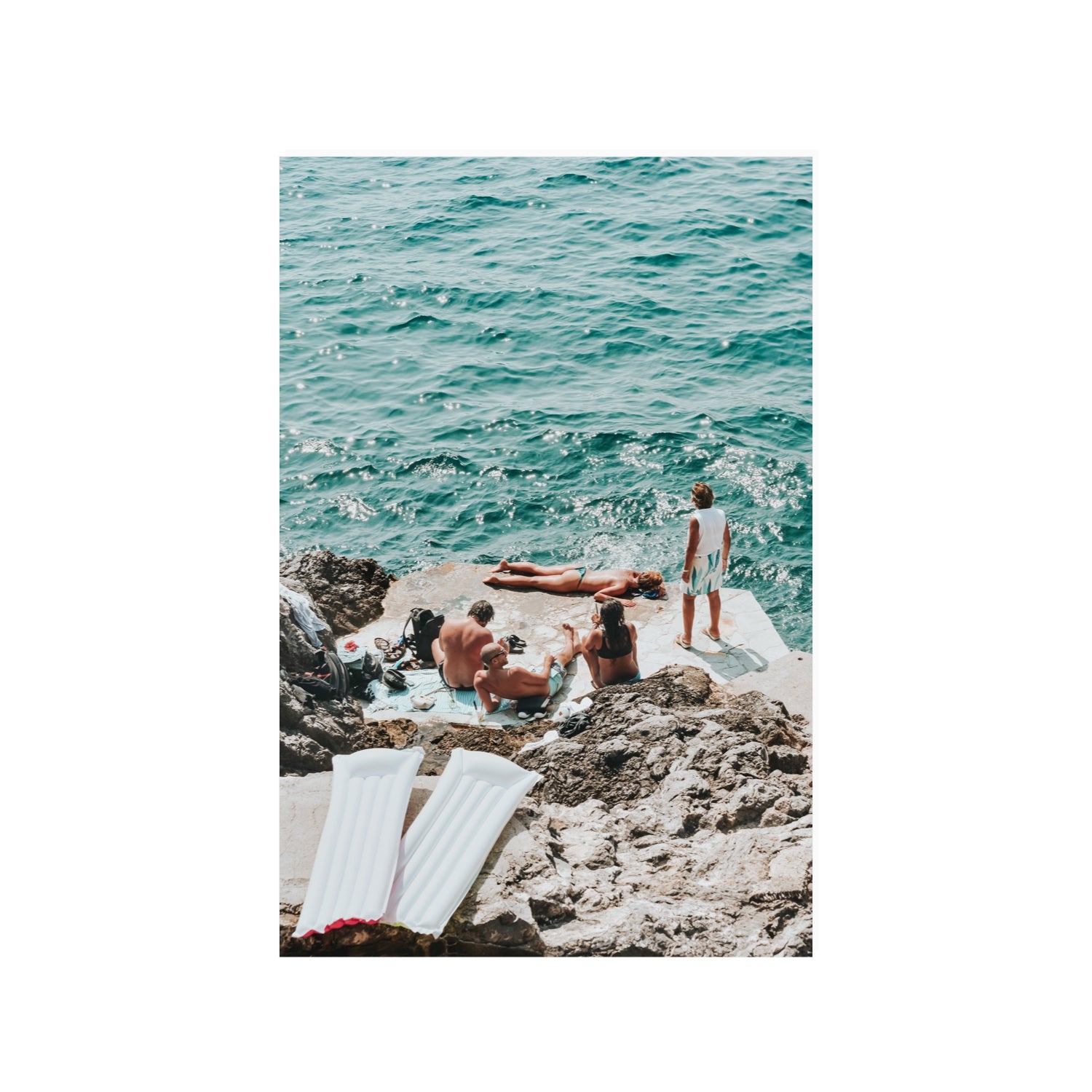 Gli Amici Praiano Amalfi Coast coastal wall art 24 x 36 in unframed fine art print