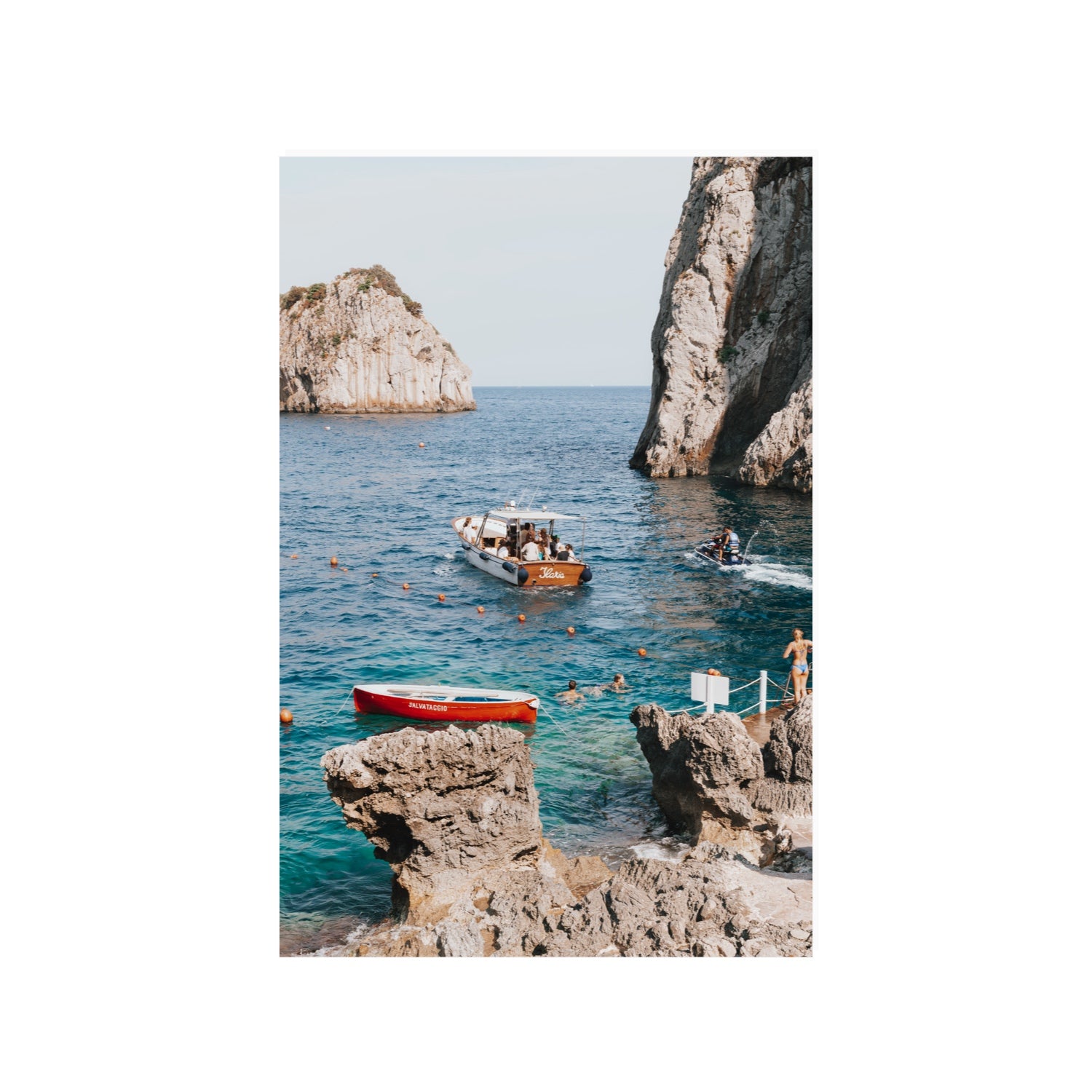Set Sail fine art print, Capri, Italy, 24 x 36 in, Unframed, Fine Art Print