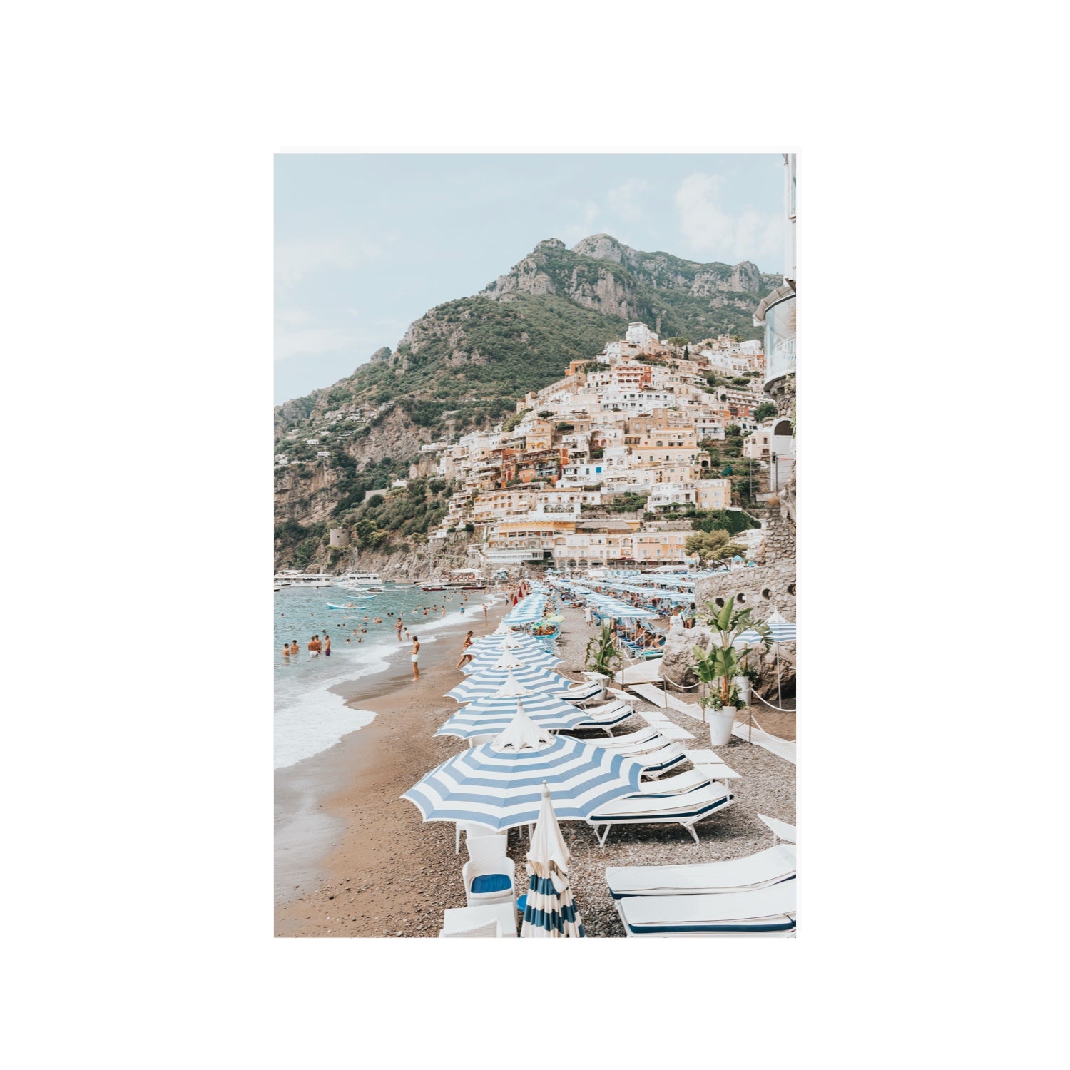 The Cliffside Village fine art print, Positano, Italy, 24 x 36 in, Unframed, Fine Art Print