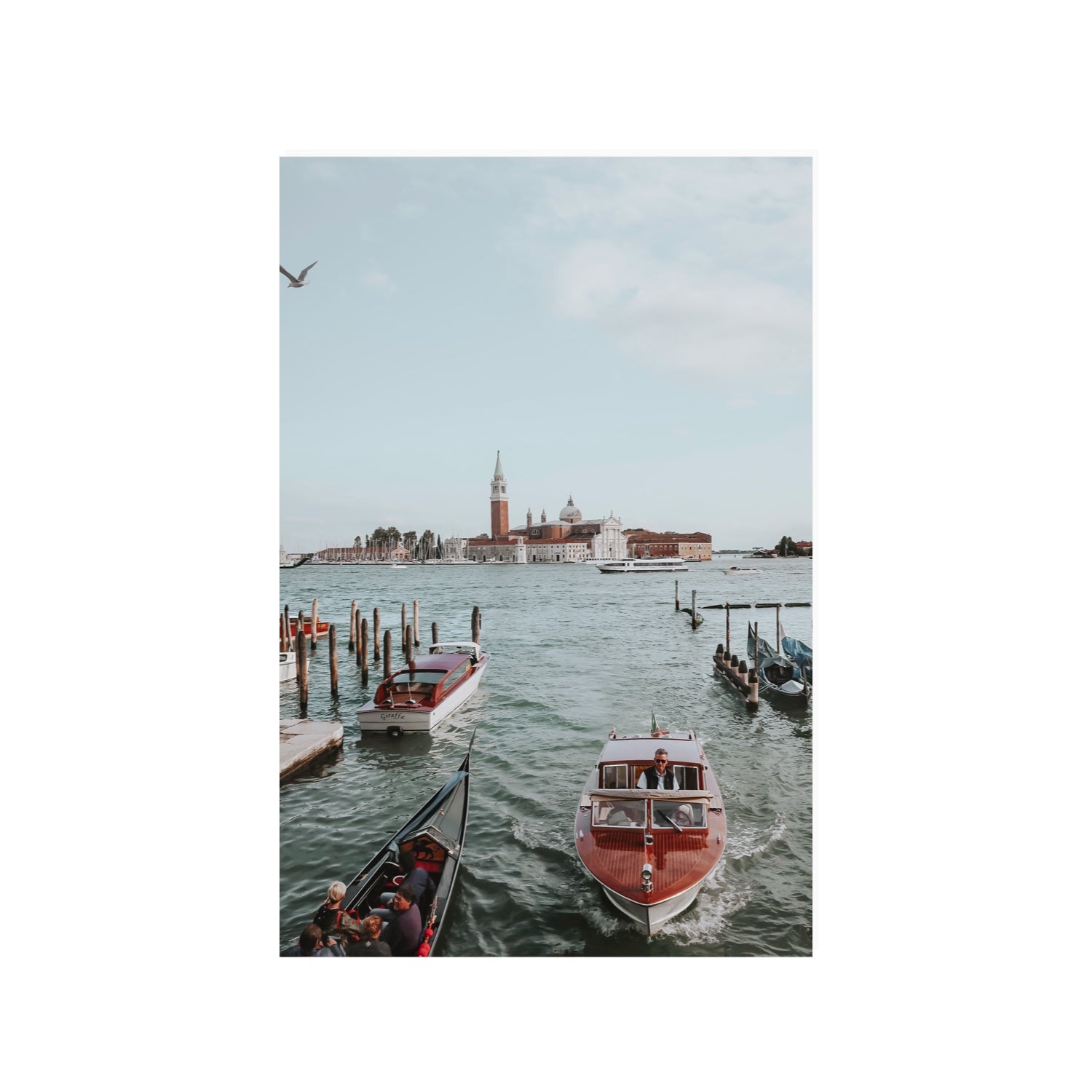 Galleggiante Venice Italian wall art 24 x 36 in unframed fine art print