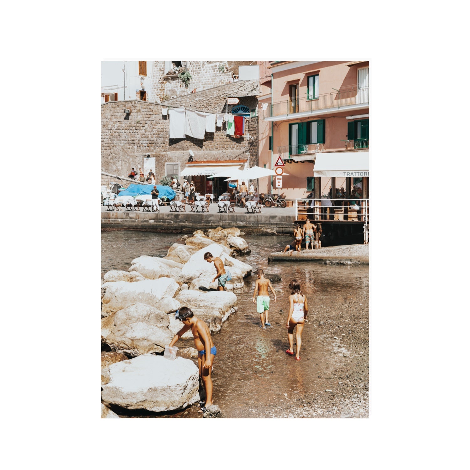 The Beachcombers Sorrento beach coastal wall art 30 x 40 in unframed fine art print