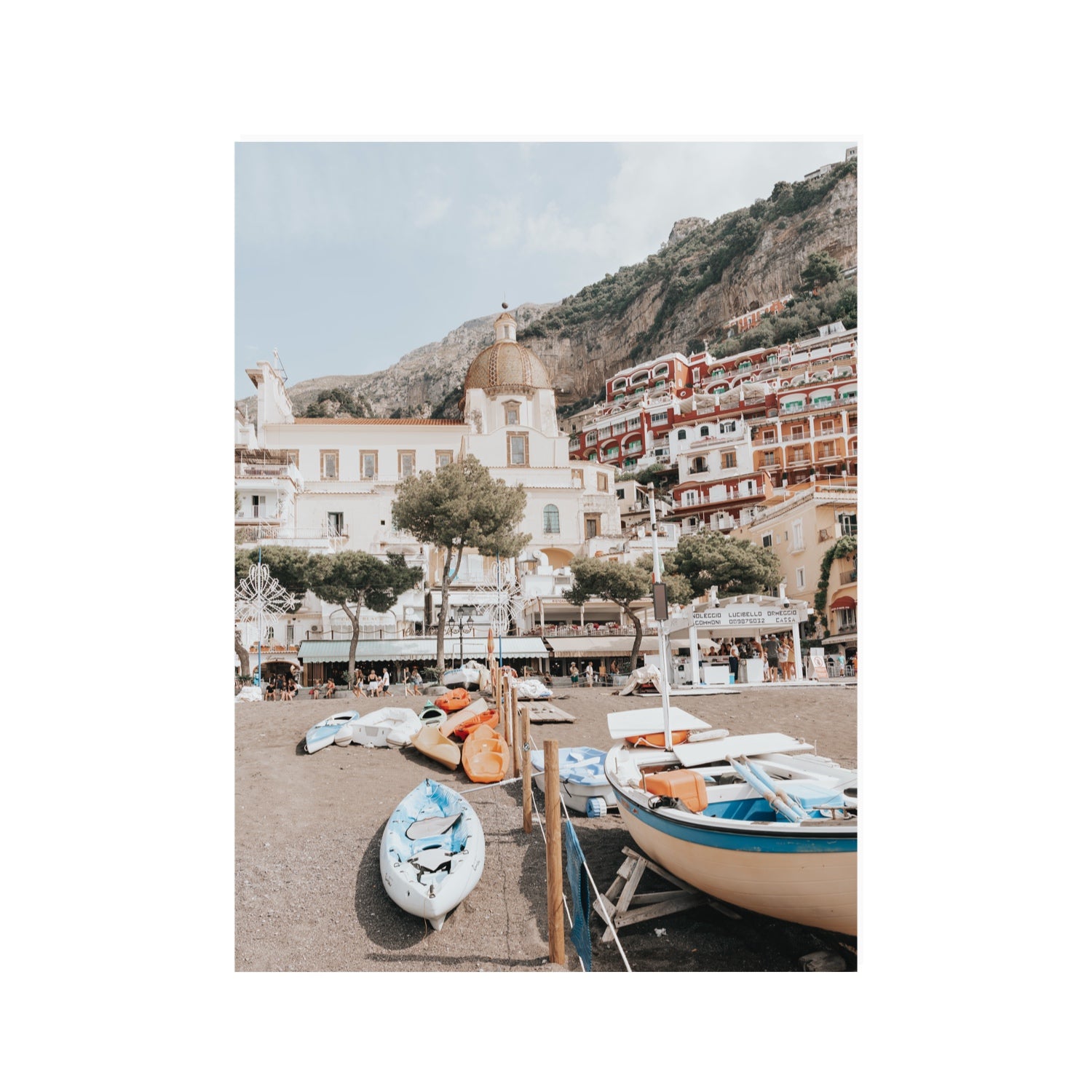 Seaside Hues Positano wall art 30 x 40 in unframed fine art print