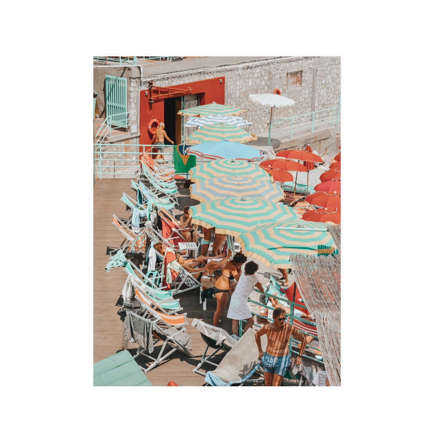 Colourful Canopy fine art print, Capri, Italy, 30 x 40 in, Unframed, Fine Art Print