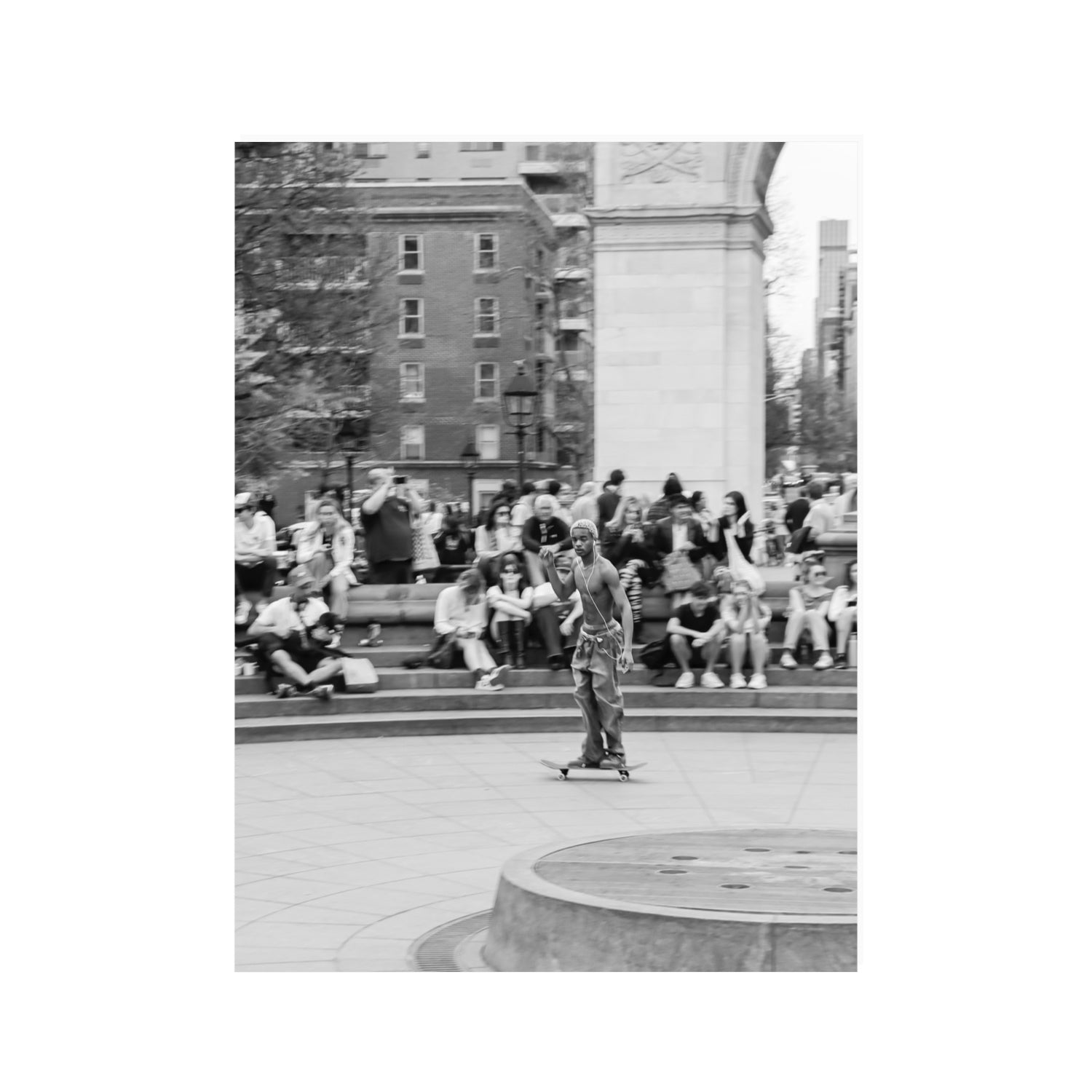 Parkside Pirouettes New York NYC Black & White wall art 30 x 40 in unframed fine art print