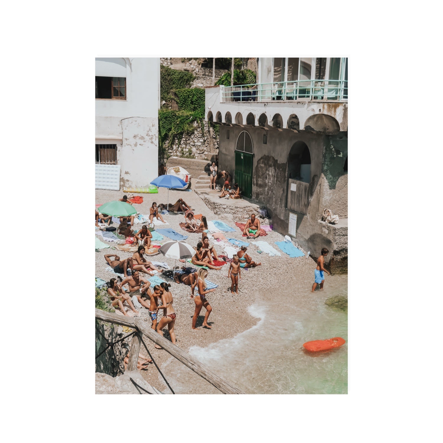 The Sunbathers Oasis fine art print, Capri, Italy, 30 x 40 in, Unframed, Fine Art Print