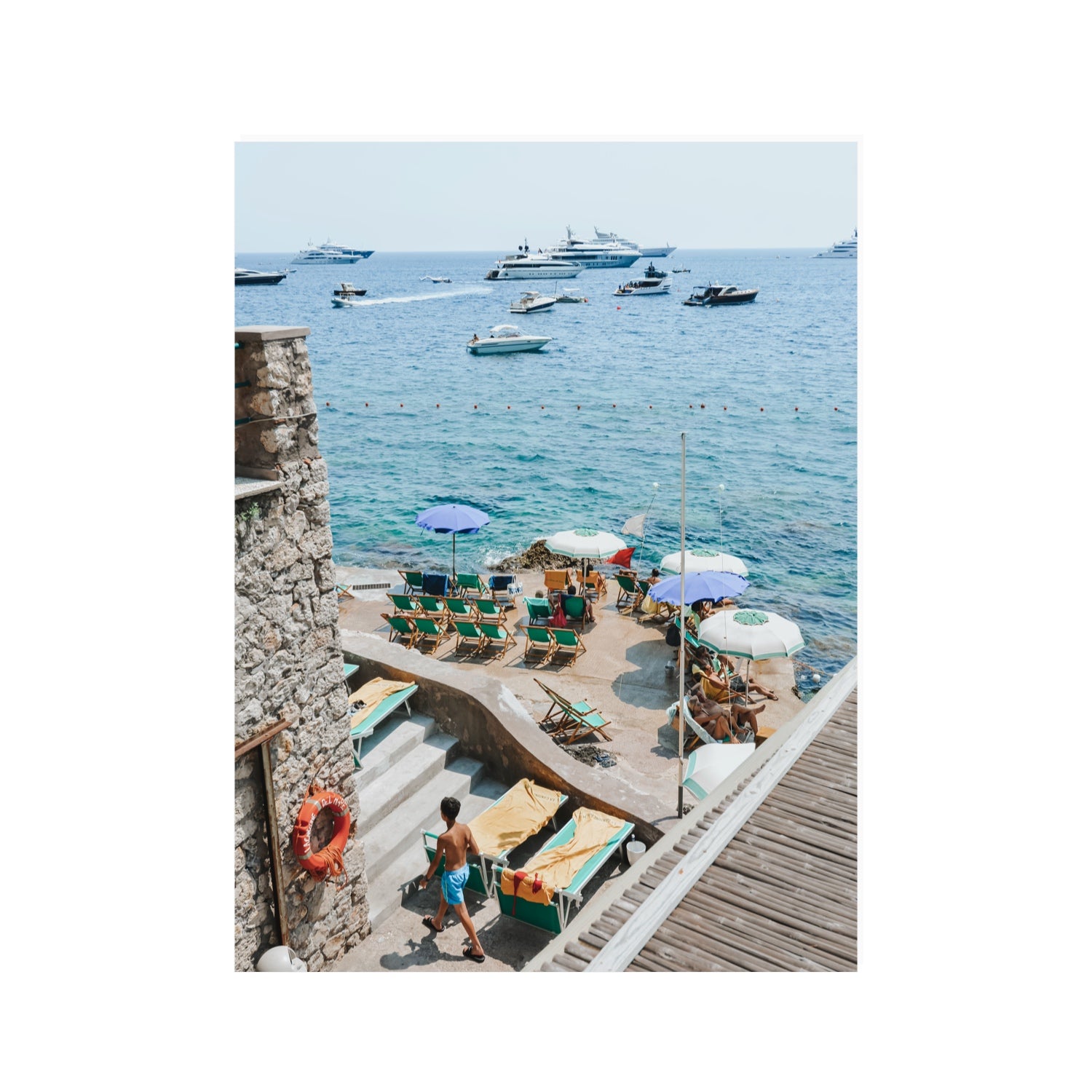 Canzone di Capri Capri Italian beach wall art 30 x 40 in unframed fine art print