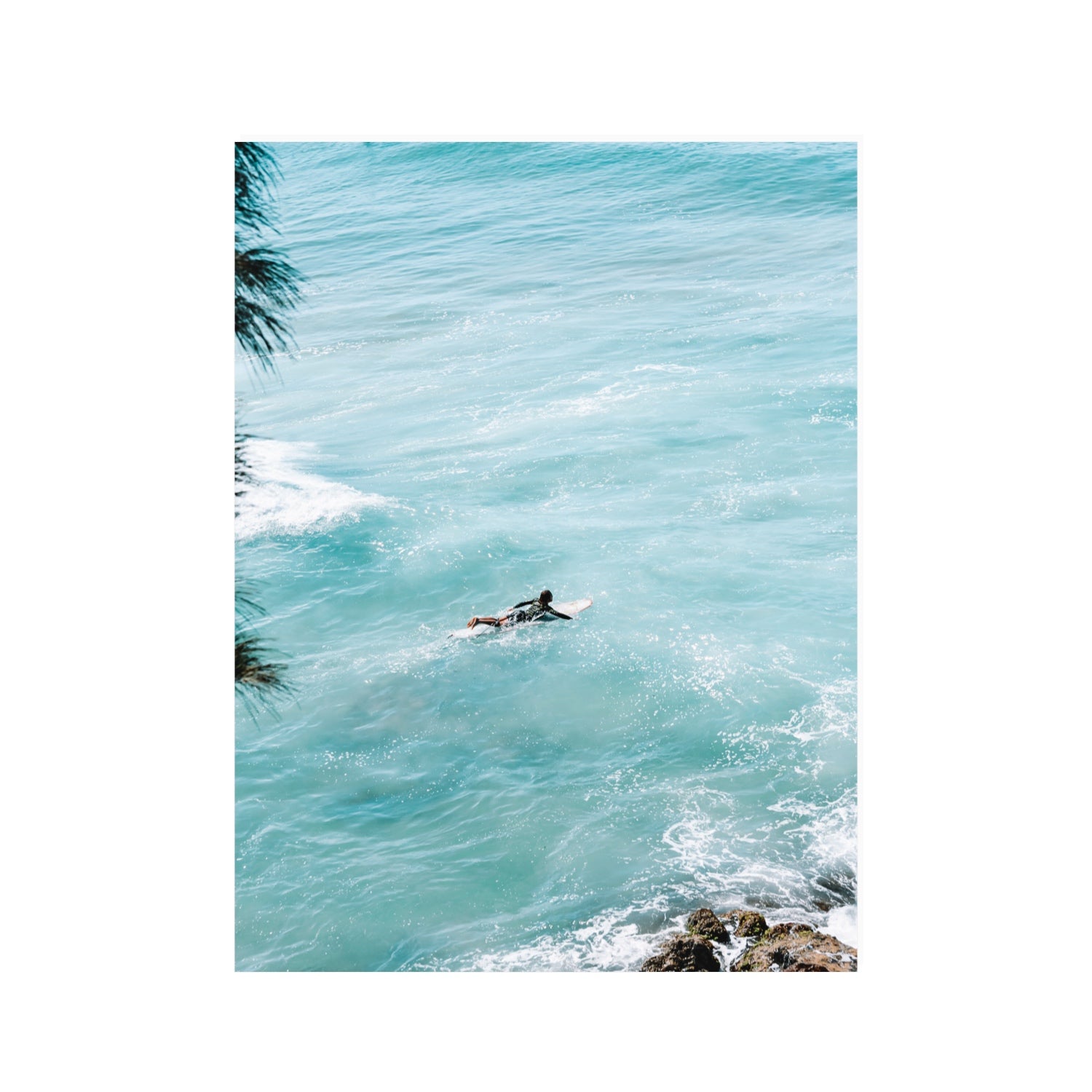Blue Crush fine art print, Byron Bay, Australia, 30 x 40 in, Unframed, Fine Art Print