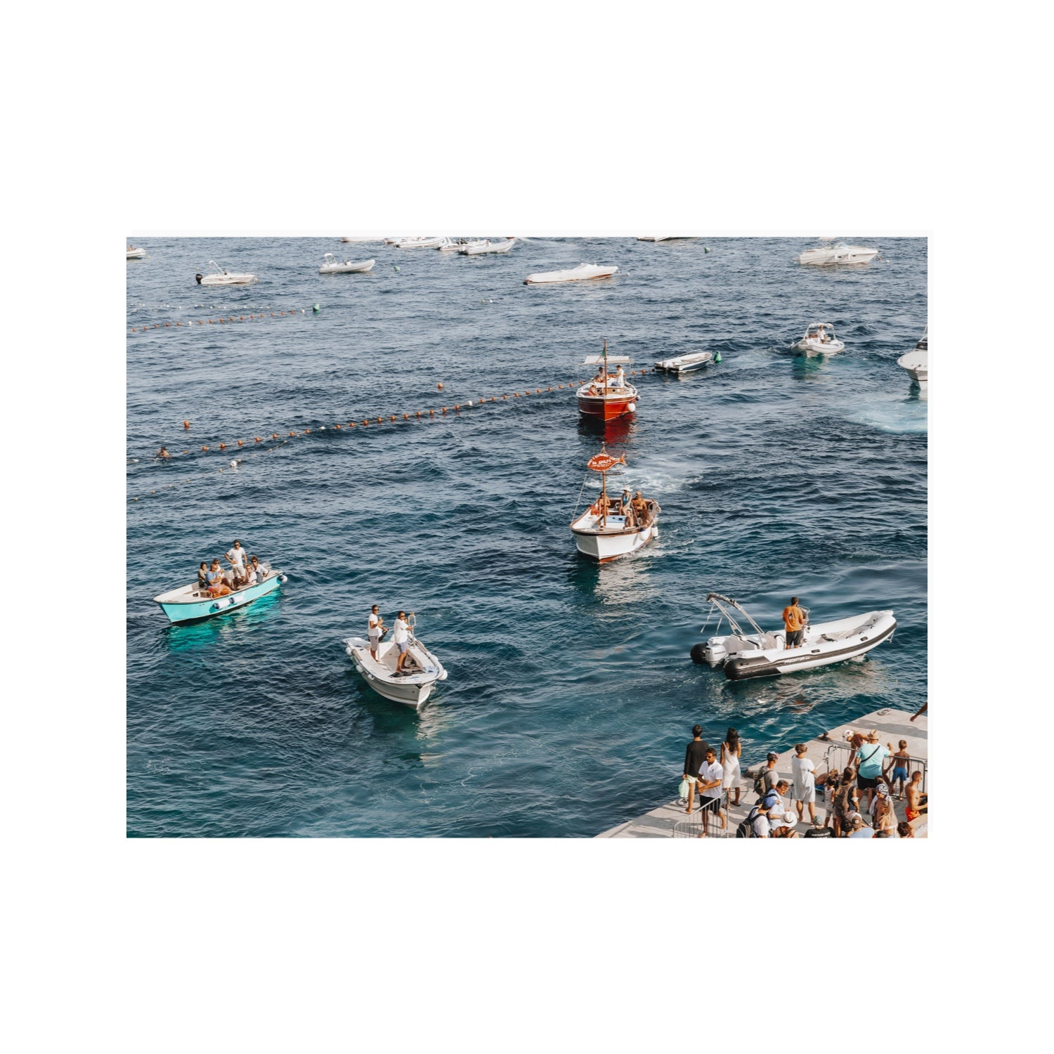 Nautical Parade Positano wall art 30 x 40 in unframed fine art print