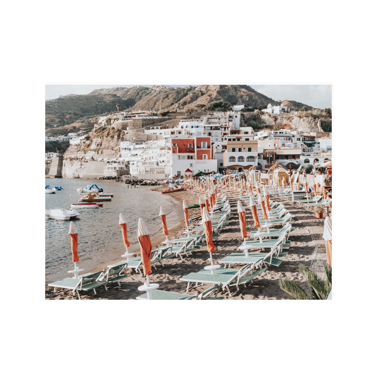 Sole Estivo Ischia Italian coastal wall art 30 x 40 in unframed fine art print