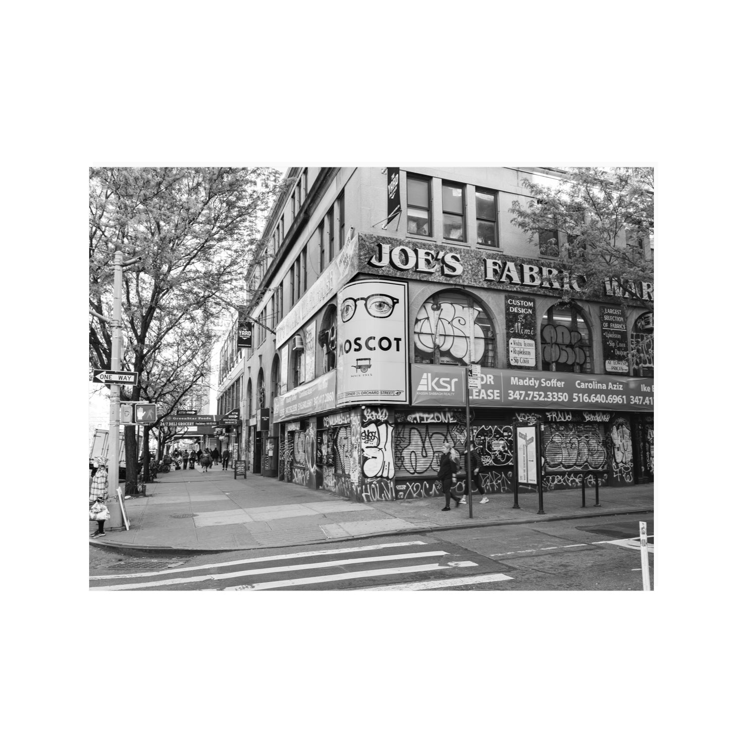 Wall Poetry New York NYC Black & White wall art 30 x 40 in unframed fine art print