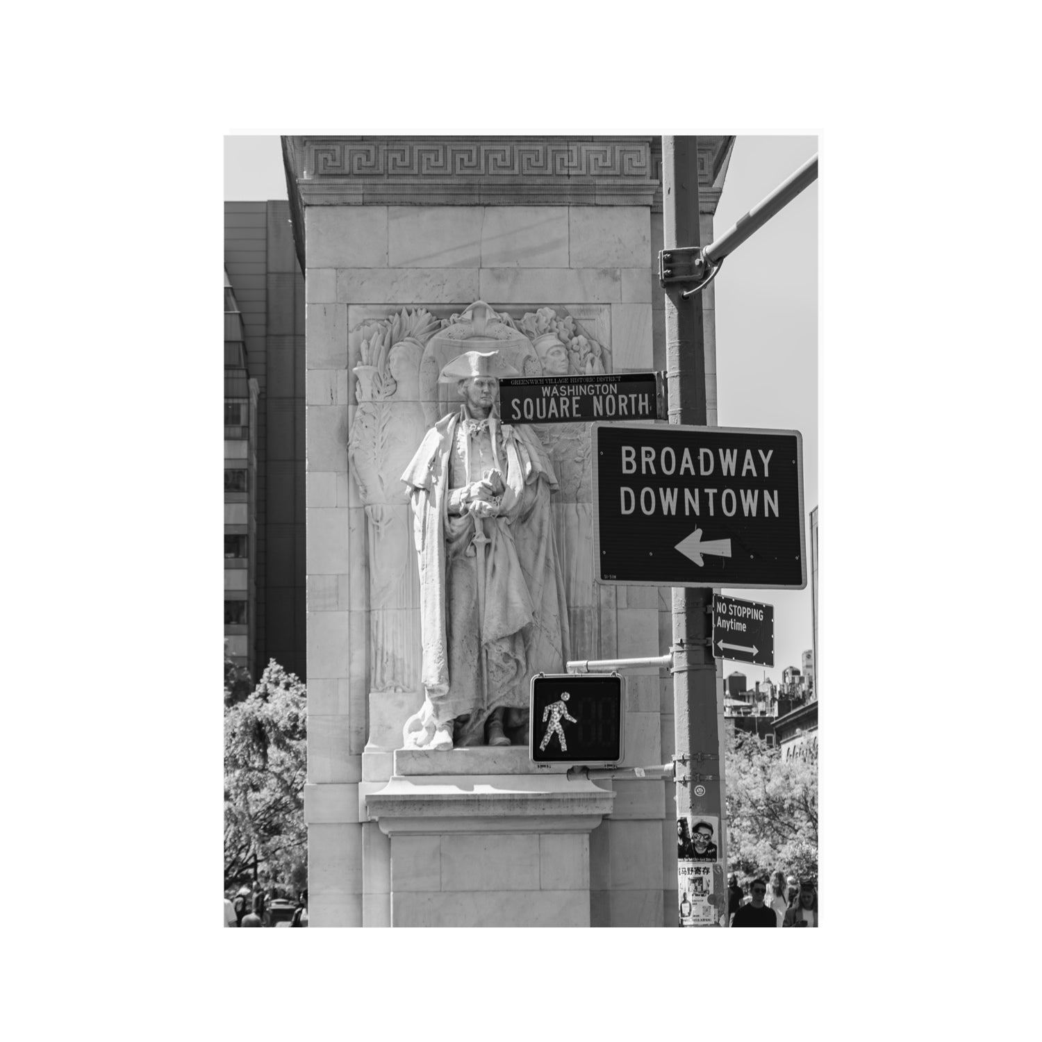 Silent Sentinels New York NYC Black & White wall art 30 x 40 in unframed fine art print