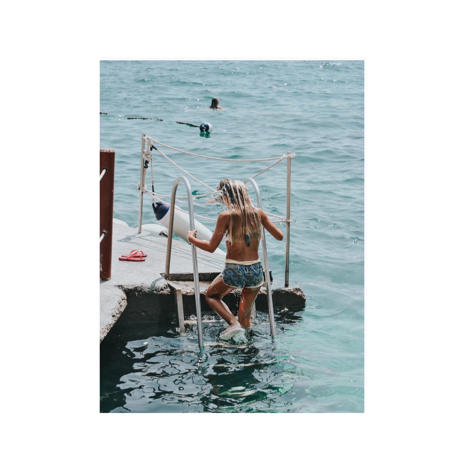 Little Mermaid Capri Mediterranean wall art 30 x 40 in unframed fine art print