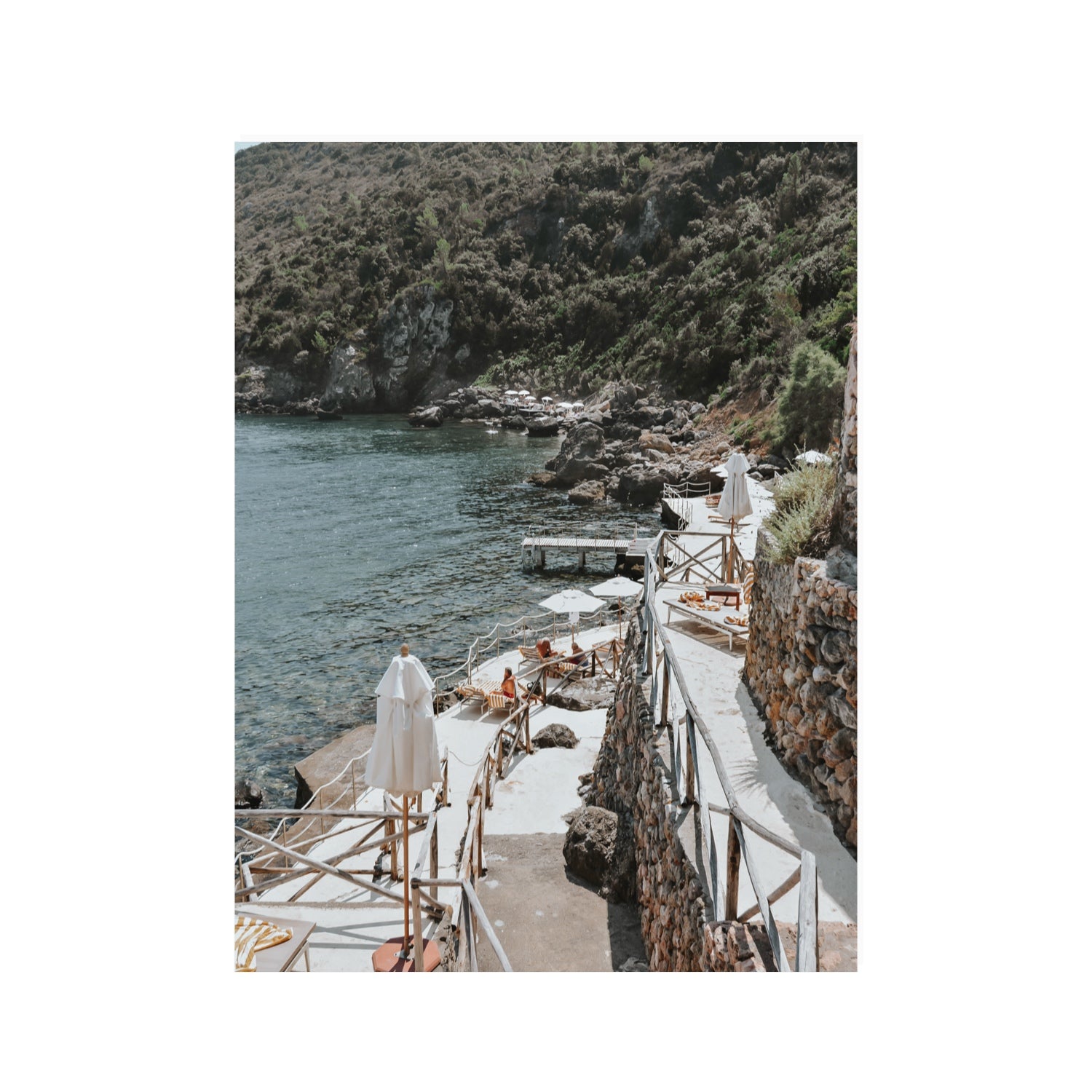 L'Estate Tuscany coastal Italian wall art 30 x 40 in unframed fine art print