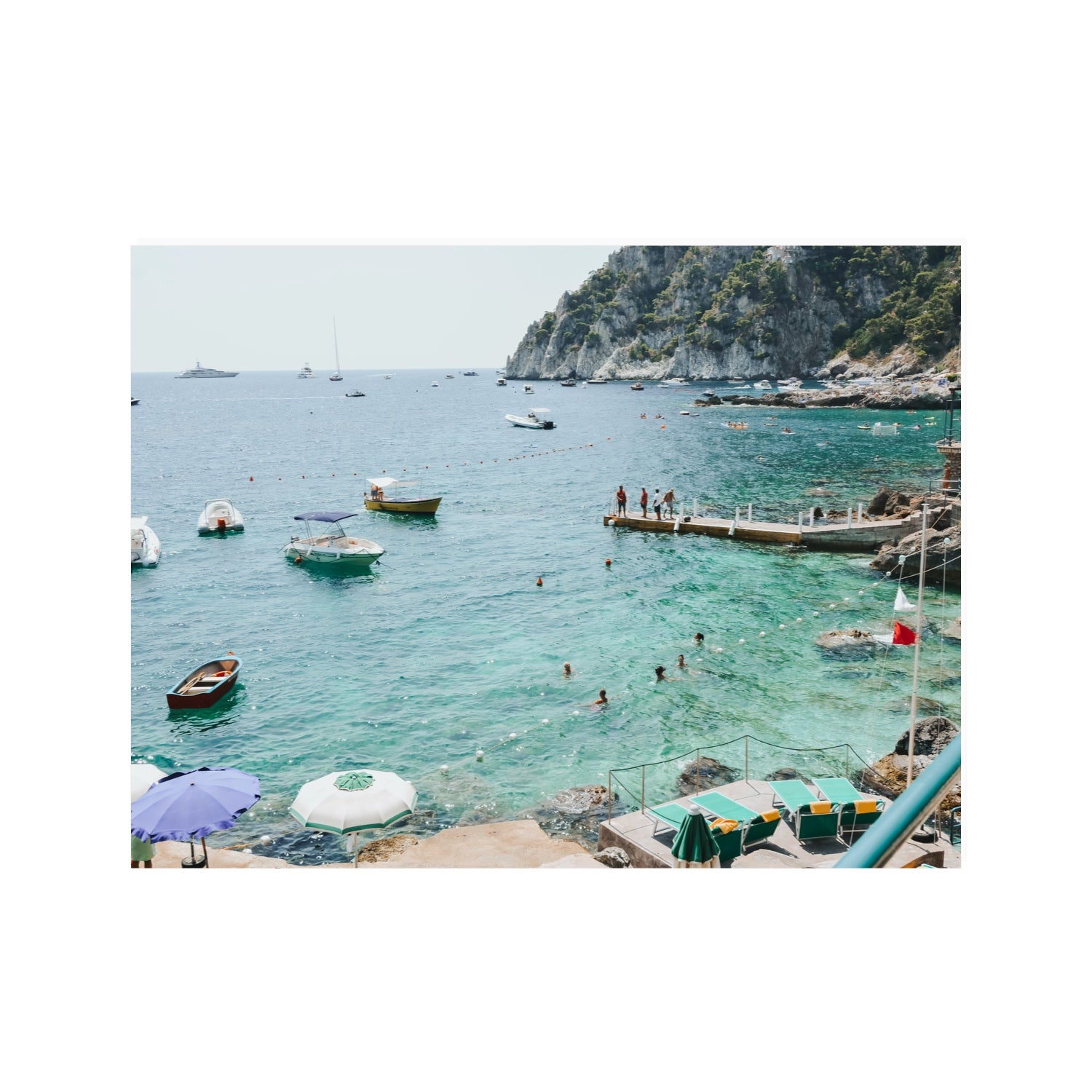 Delizia Pomeridiana Capri coastal wall art 30 x 40 in unframed fine art print