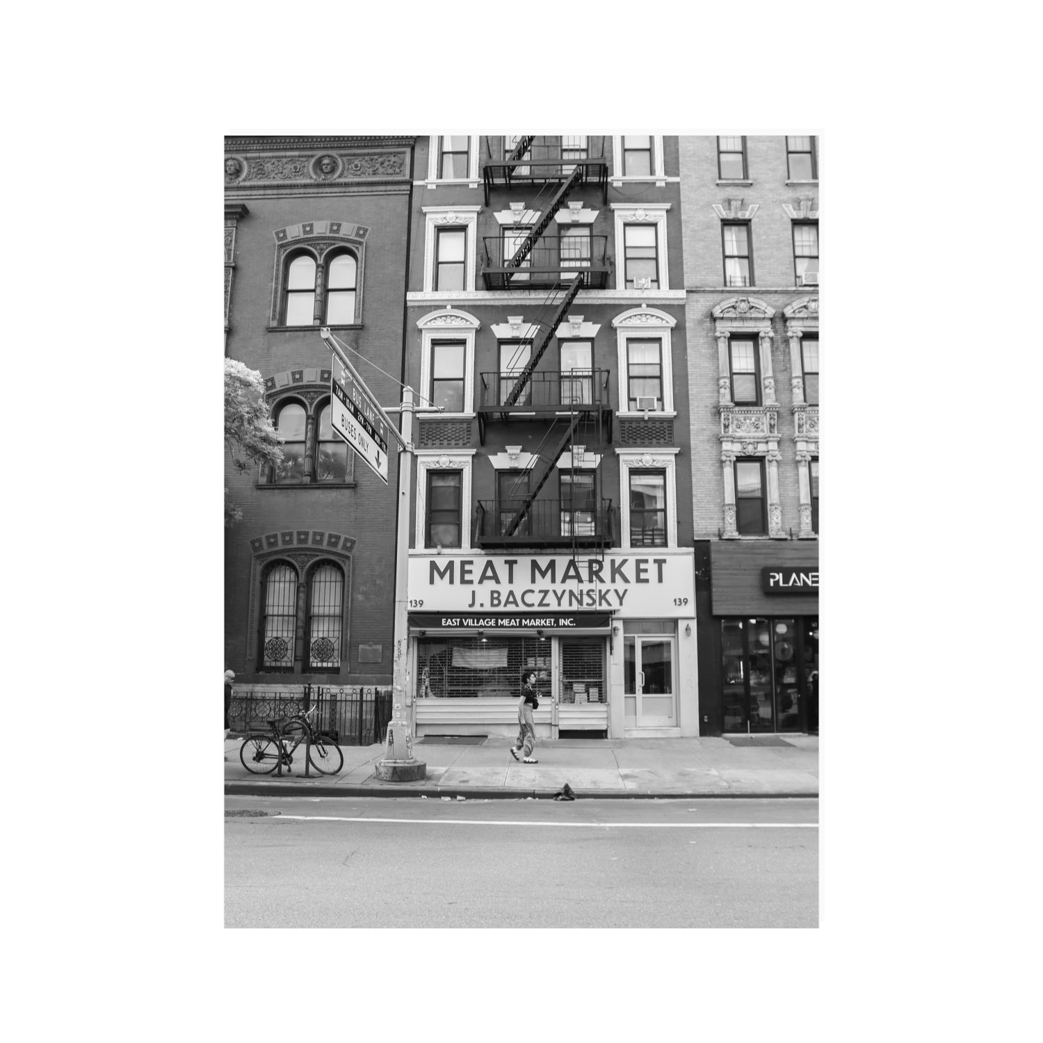 Vertical Village New York NYC Black & White wall art 30 x 40 in unframed fine art print