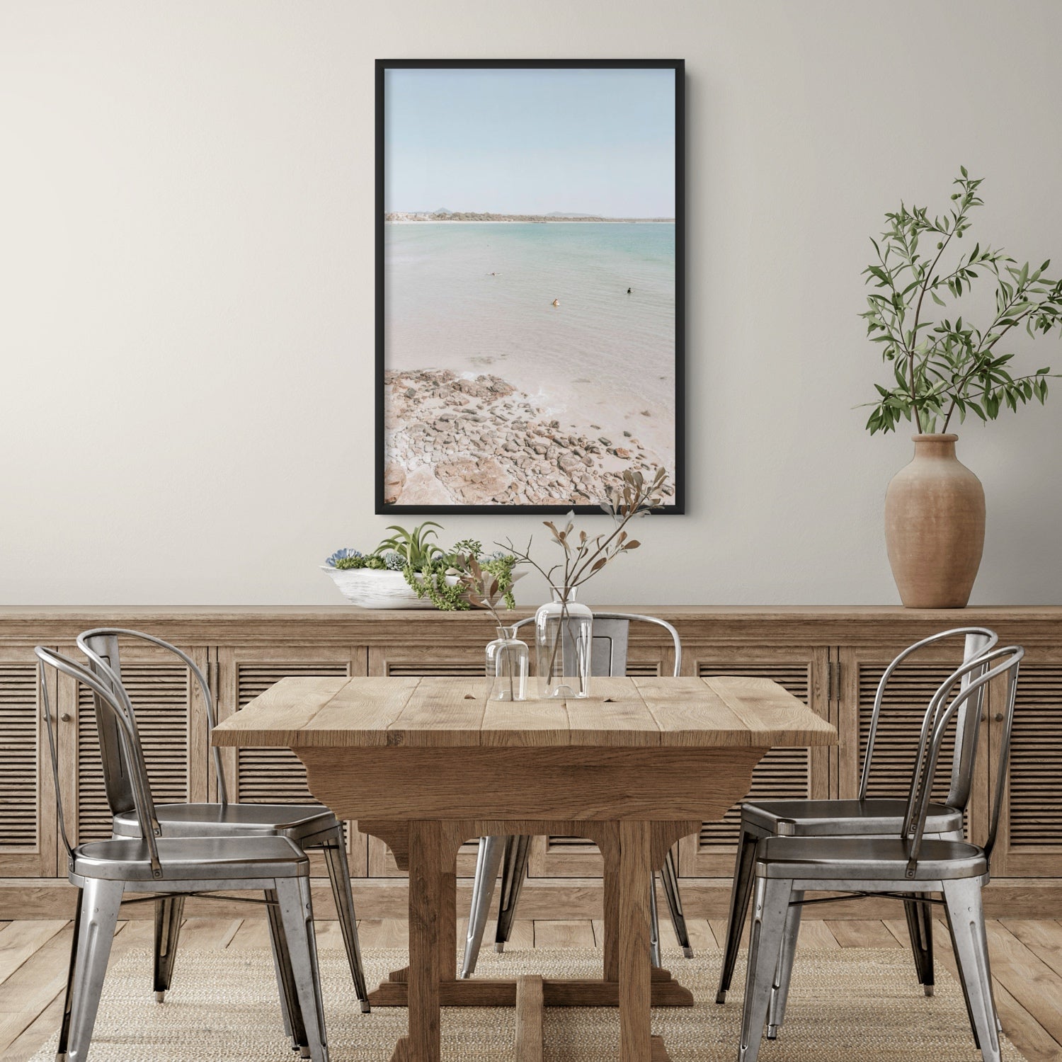 Lifestyle image of Sweet Serotonin fine art print, Noosa, Australia, coastal scenes artwork, 02 sweet serotonin black full bleed