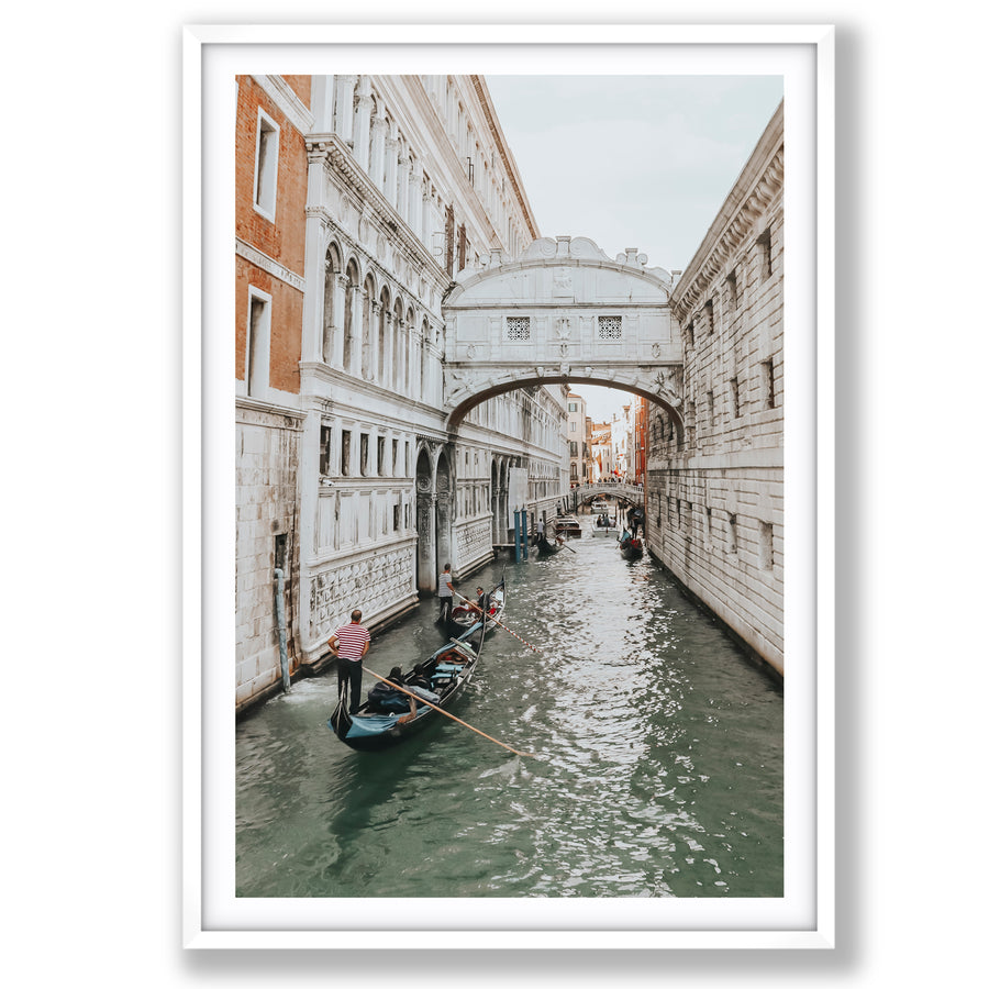 Bridge of Sighs Venice Gondola Italian wall art main fine art print image