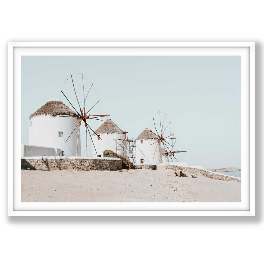 Rustic Icons Mykonos Greek island wall art main fine art print image