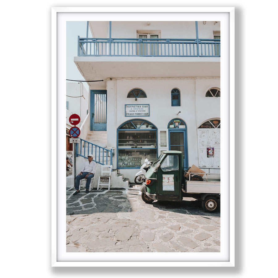 The Mykonian Repose Greek island Greece wall art main fine art print image