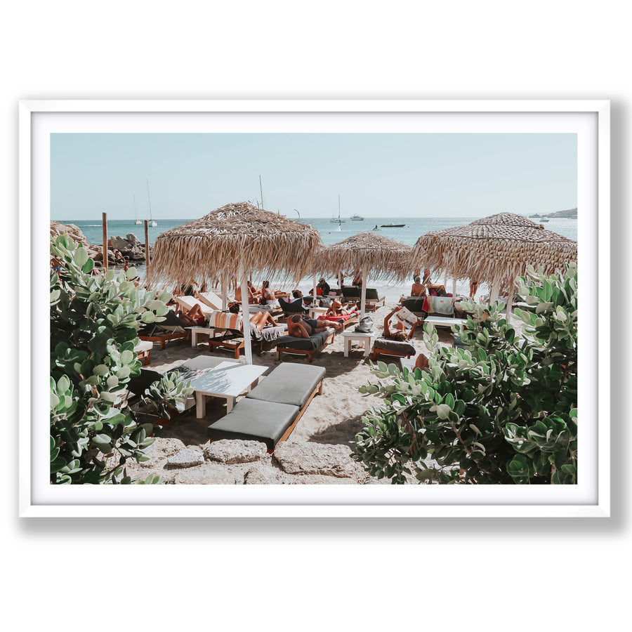 Greek Haven Mykonos Greek island coastal wall art main fine art print image