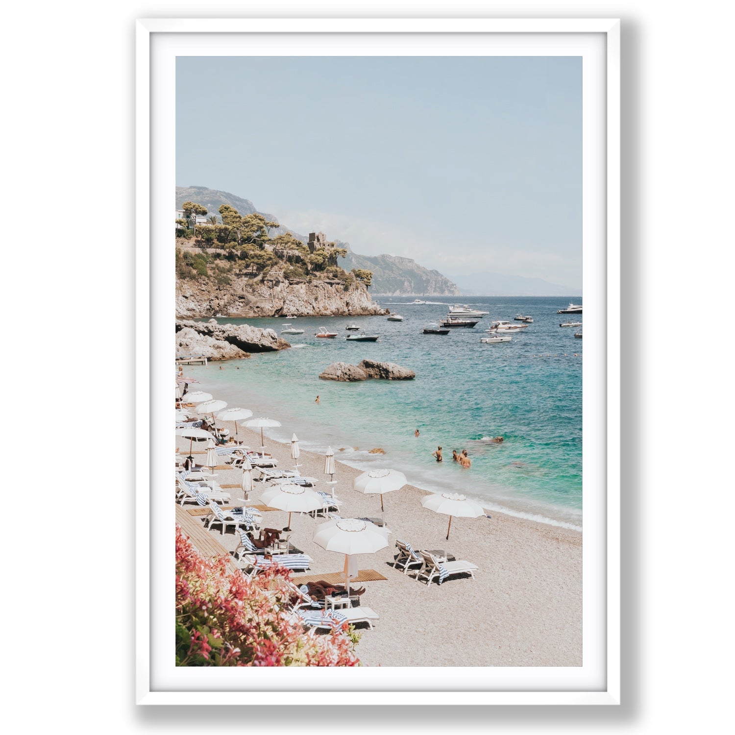 Seaview Refuge Amalfi coastal wall art main fine art print image