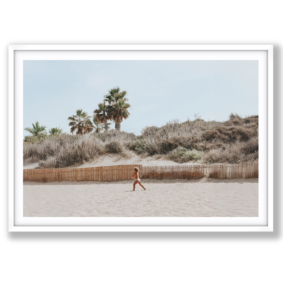 Ragazza Da Spiaggia Puglia beach Italian fine art print main fine art print image