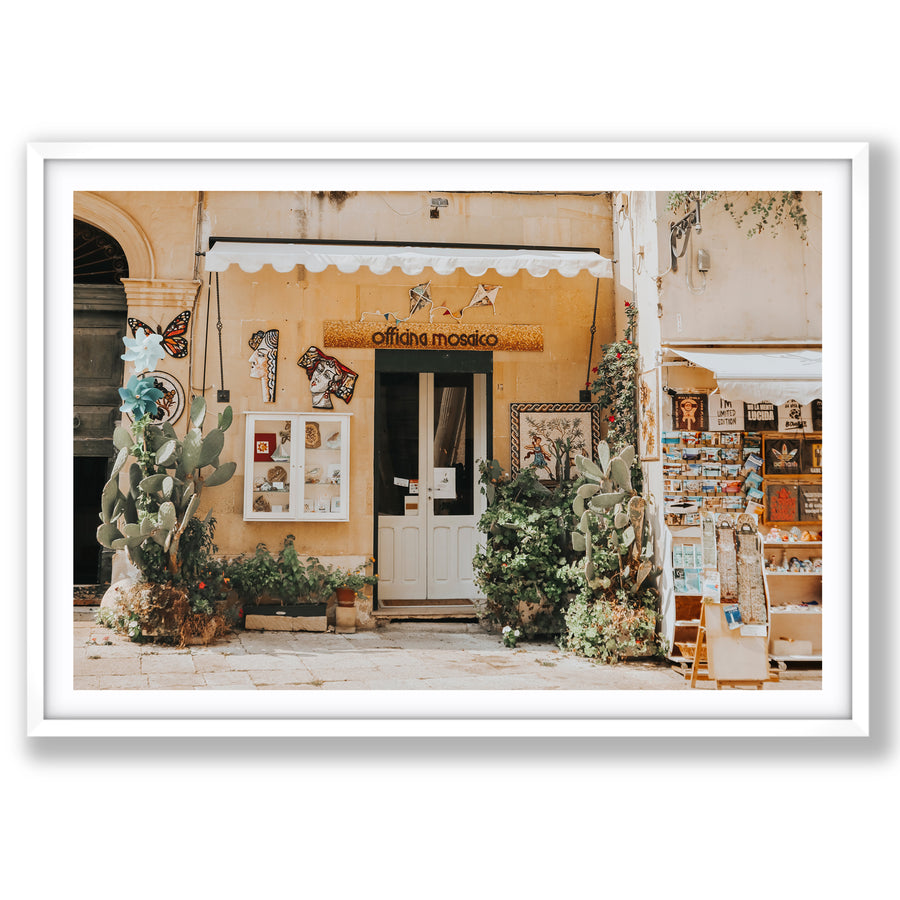 Mosaic Workshop Puglia Italian wall art main fine art print image