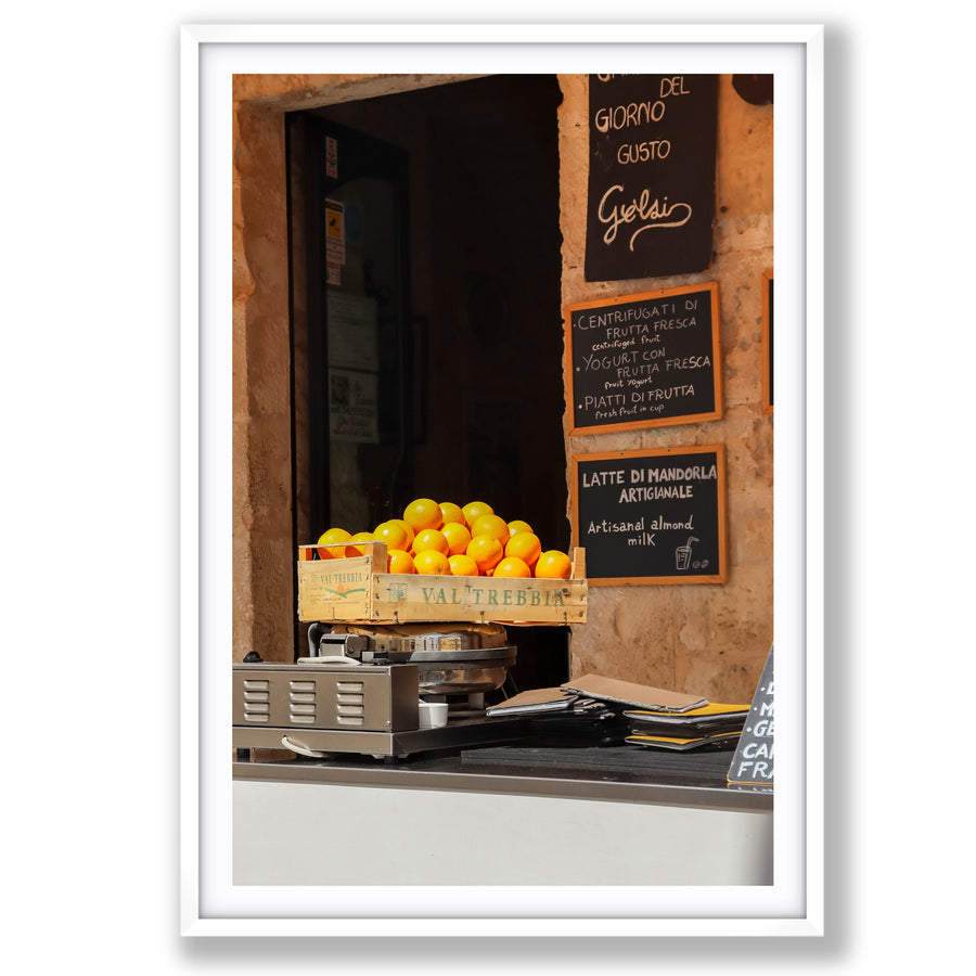 Luminous Citrus Puglia Ostuni Italian wall art main fine art print image