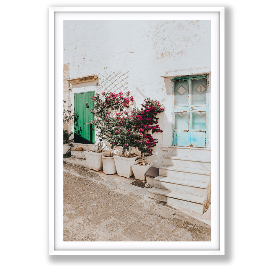 Floral Canvas Puglia Ostuni wall art main fine art print image