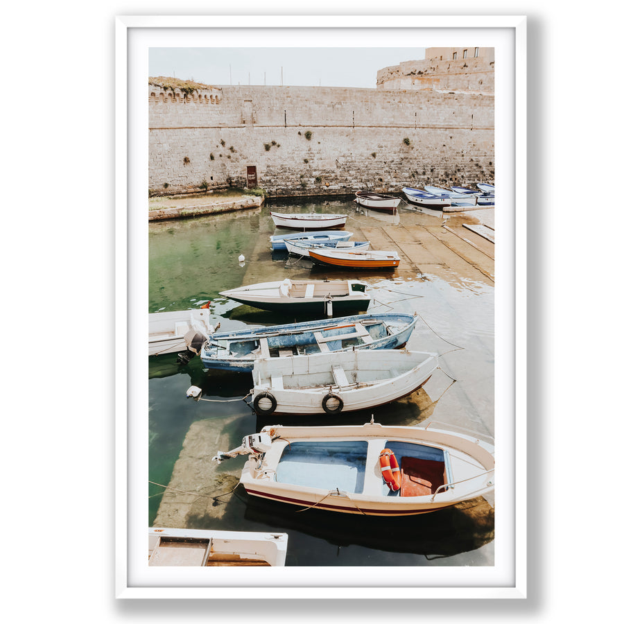 Harbour Palette Puglia coastal photography wall art main fine art print image