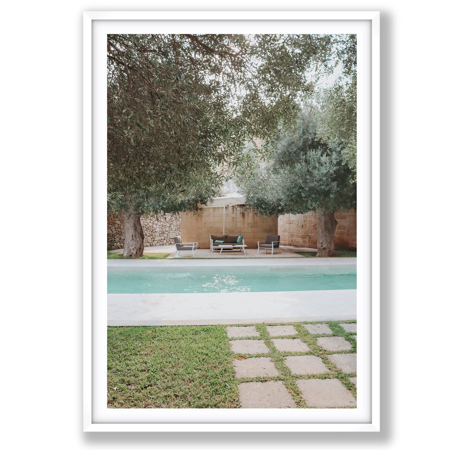 Idyllic Escape Puglia Mediterranean wall art main fine art print image