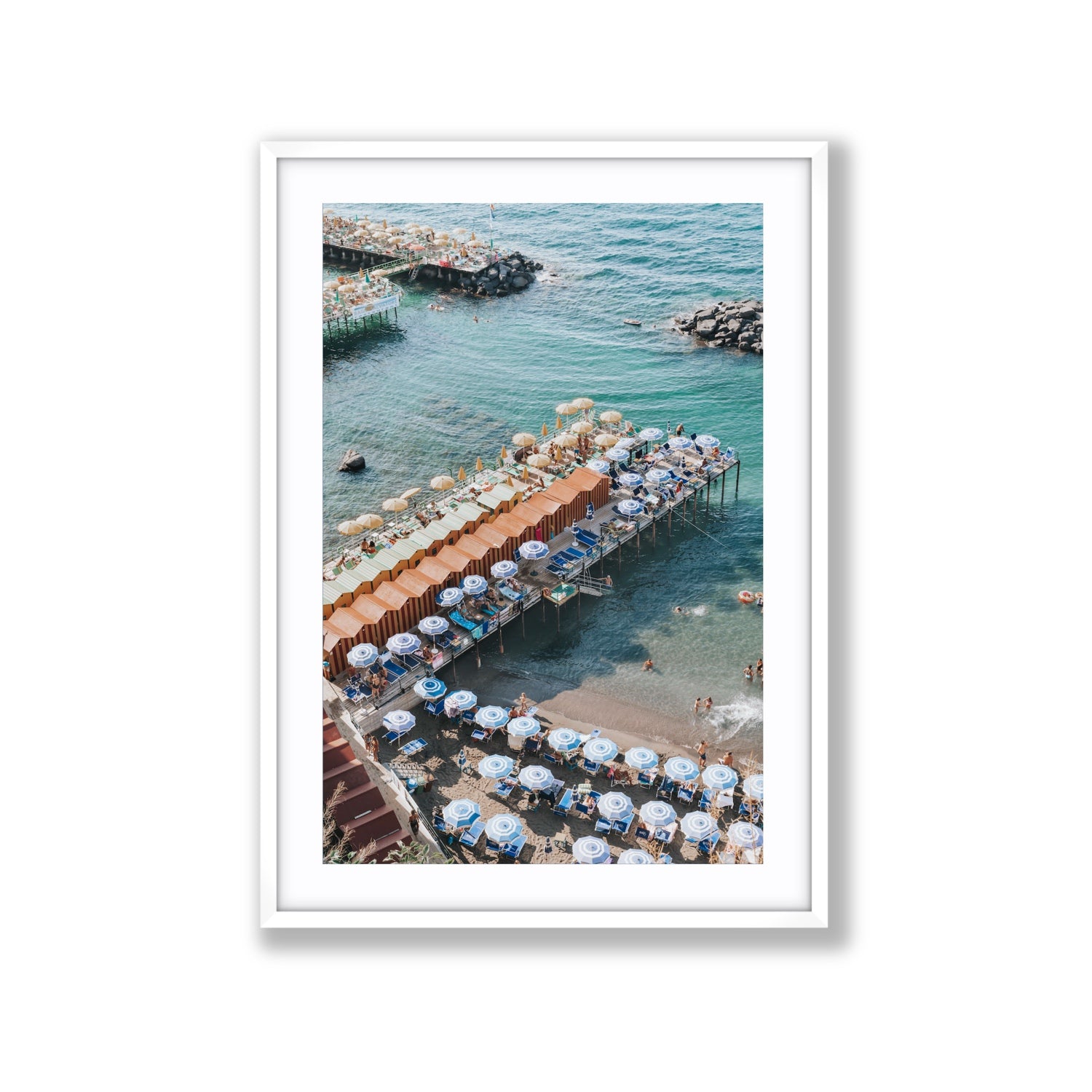 Ocean Fantasy fine art print, Sorrento, Italy, Extra Large, White Frame · Matboard, Fine Art Print