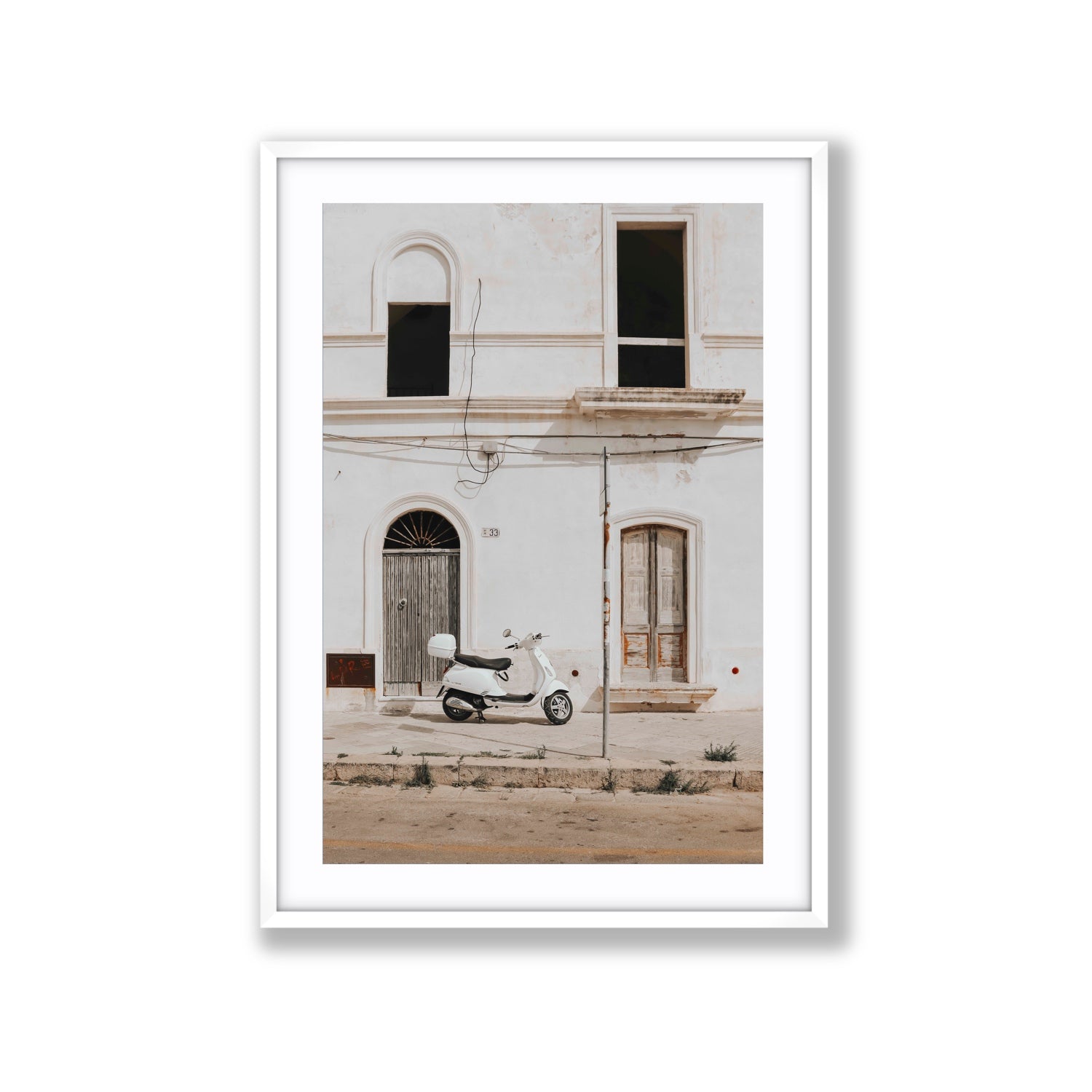 Radiant Ride fine art print, Puglia, Italy, Extra Large, White Frame · Matboard, Fine Art Print