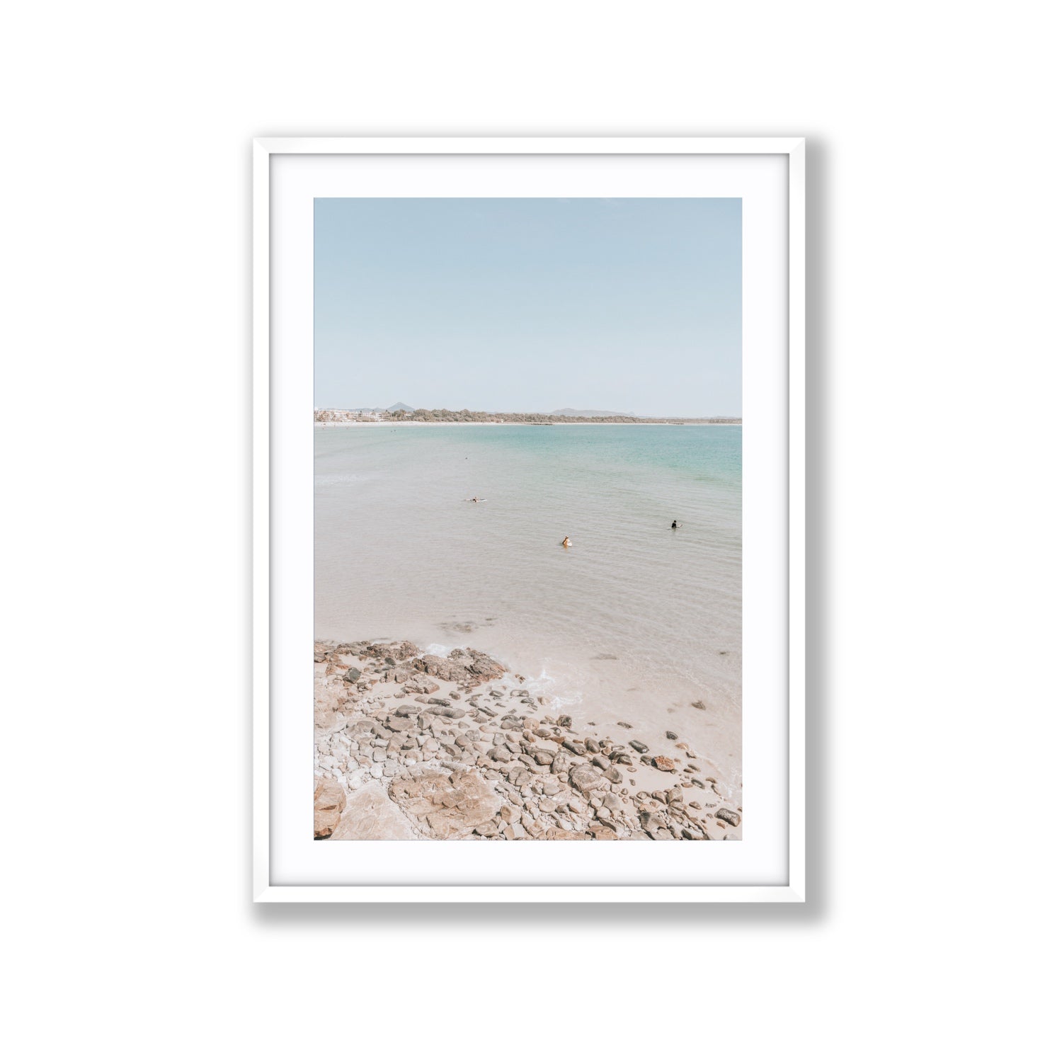 Sweet Serotonin fine art print, Noosa, Australia, coastal scenes artwork, Extra Large, White Frame · Matboard, Fine Art Print