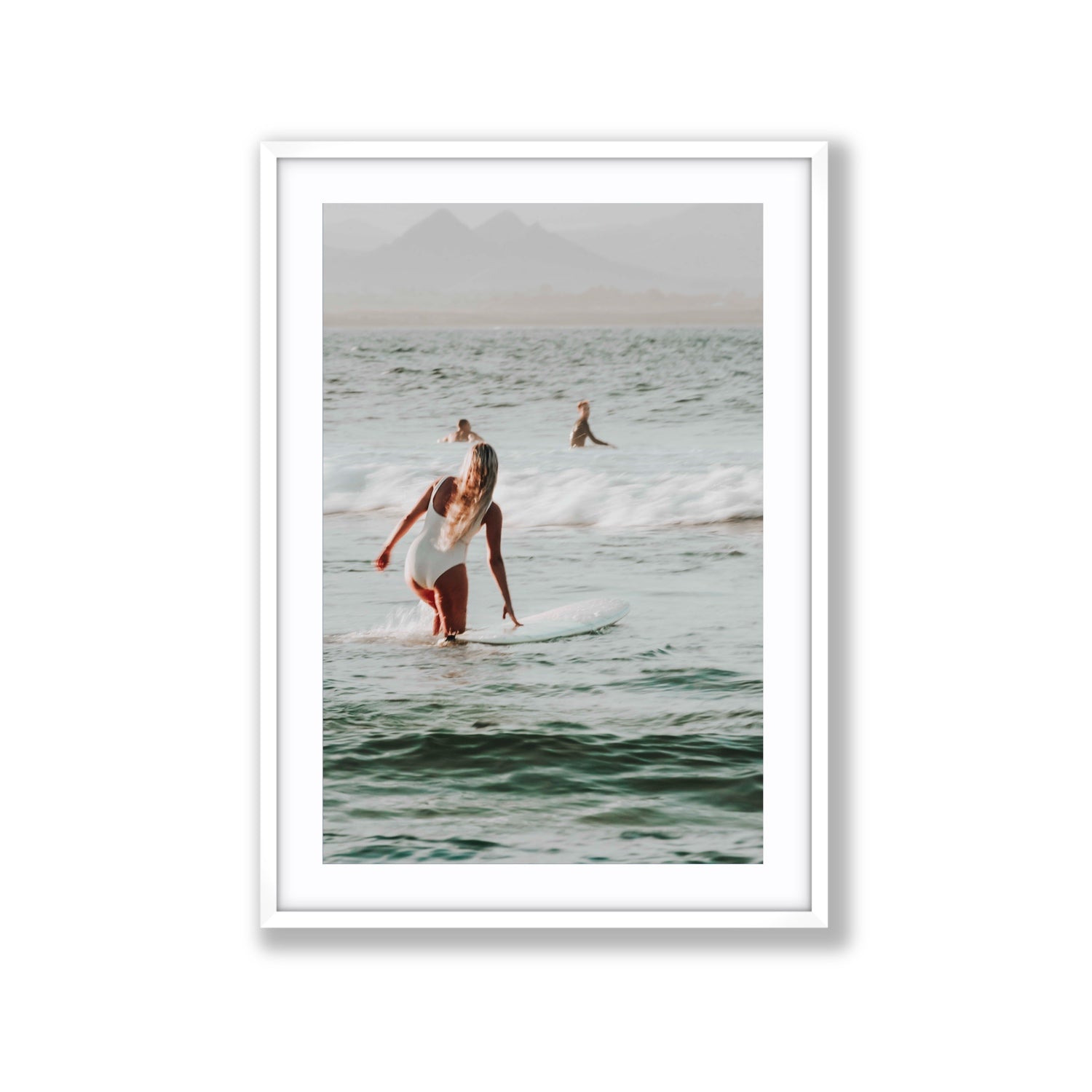 Blondie fine art print, Byron Bay, Australia, Extra Large, White Frame · Matboard, Fine Art Print