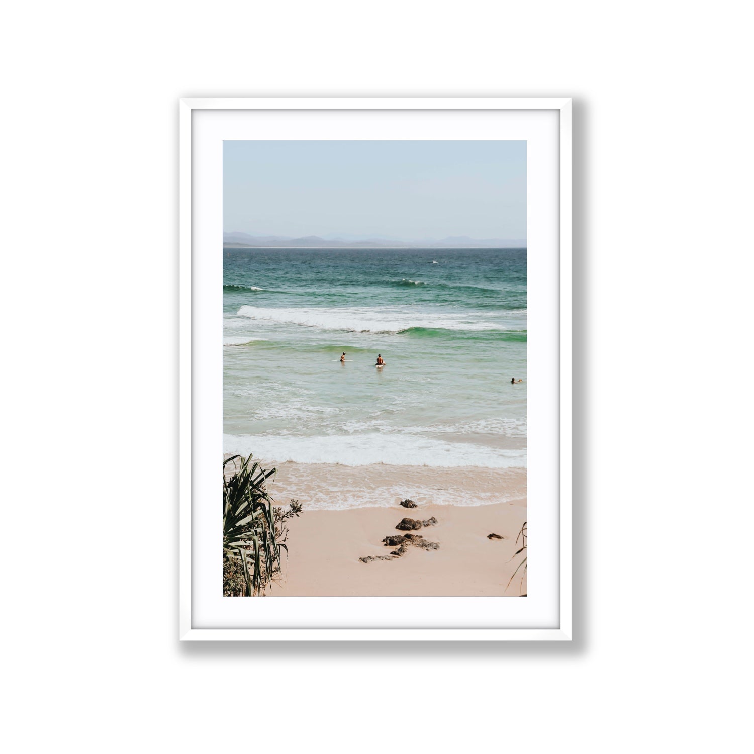 Lets Go Trippin' fine art print, Byron Bay, Australia, Extra Large, White Frame · Matboard, Fine Art Print