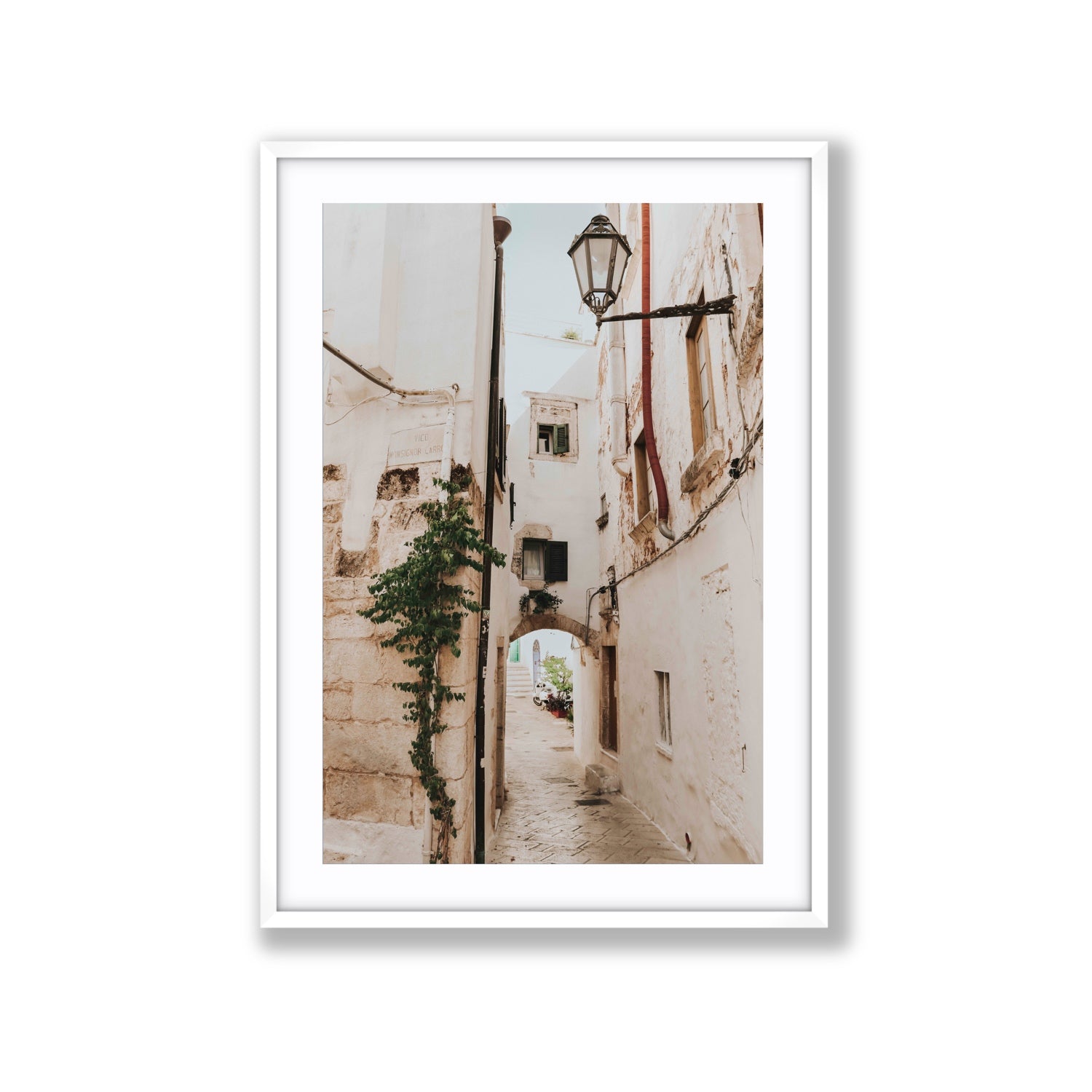 Labyrinth Lanes fine art print, Puglia, Italy, Extra Large, White Frame · Matboard, Fine Art Print