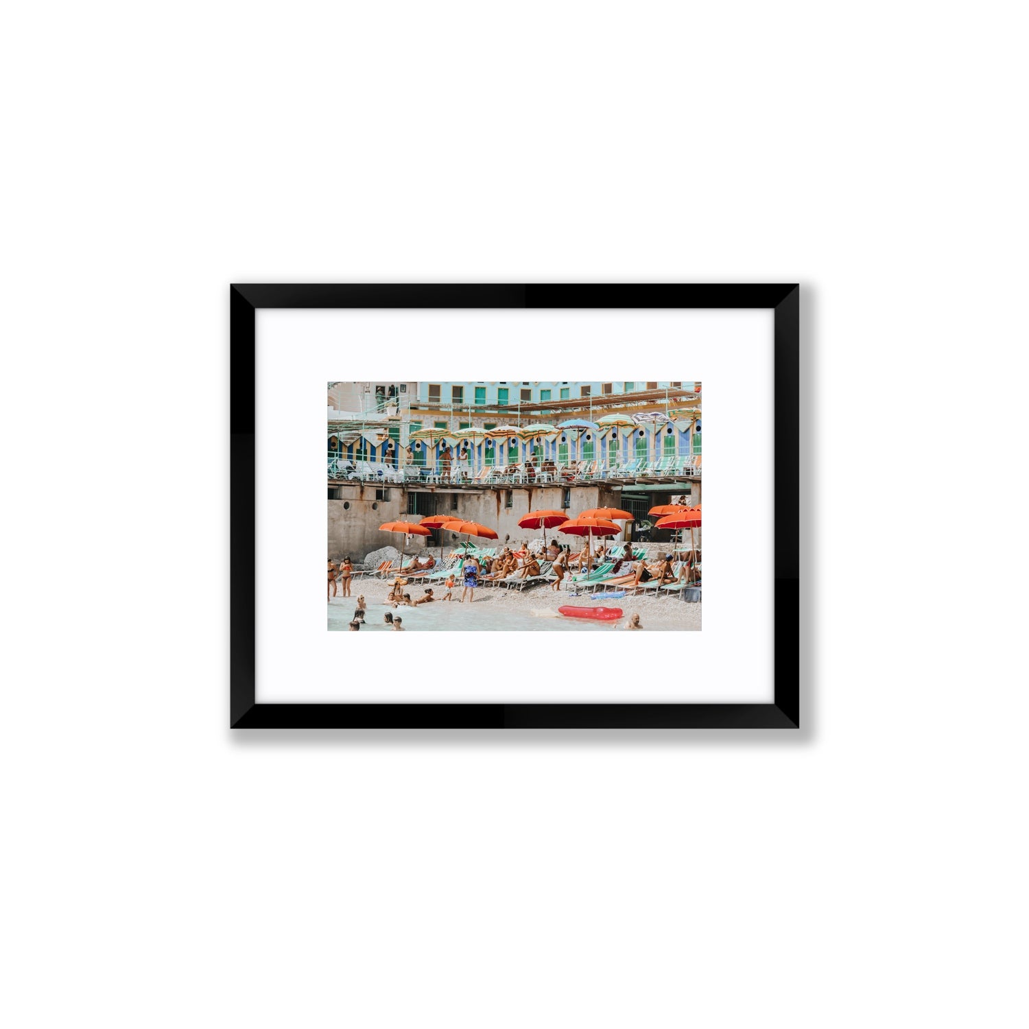 Umbrella Fiesta fine art print, Capri, Italy, Small, Black Frame · Matboard, Fine Art Print