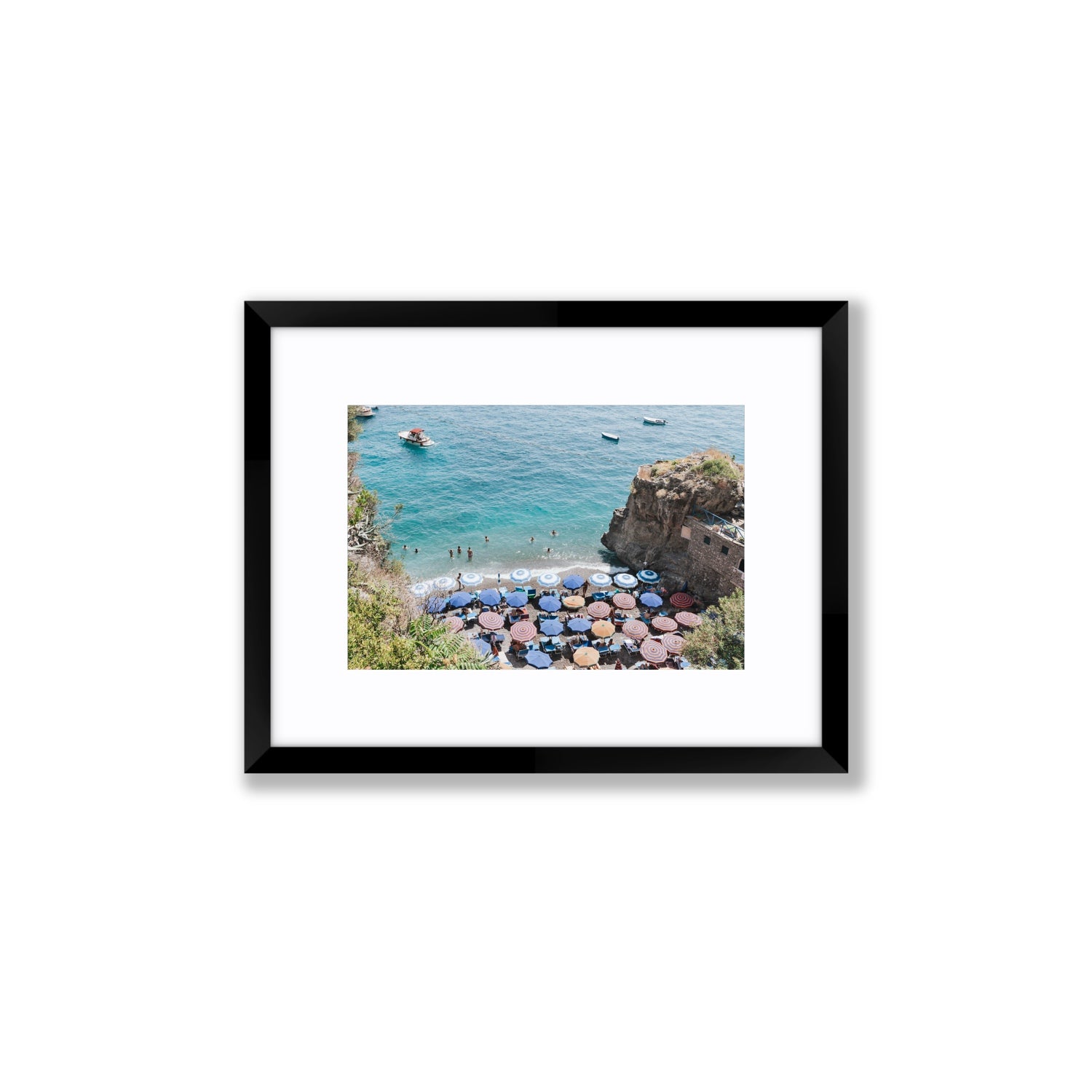 The Cove fine art print, Positano, Italy, Small, Black Frame · Matboard, Fine Art Print