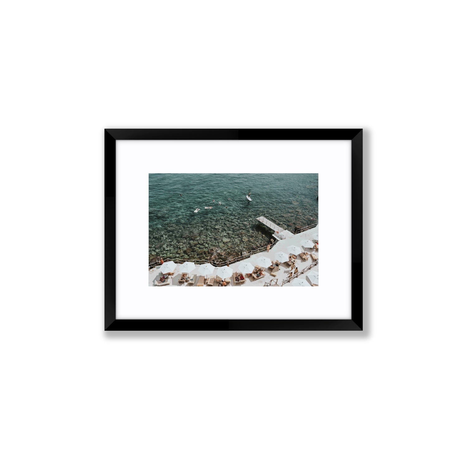 Our Tuscan Dream Tuscany Italian wall art Small fine art print in black frame with matboard