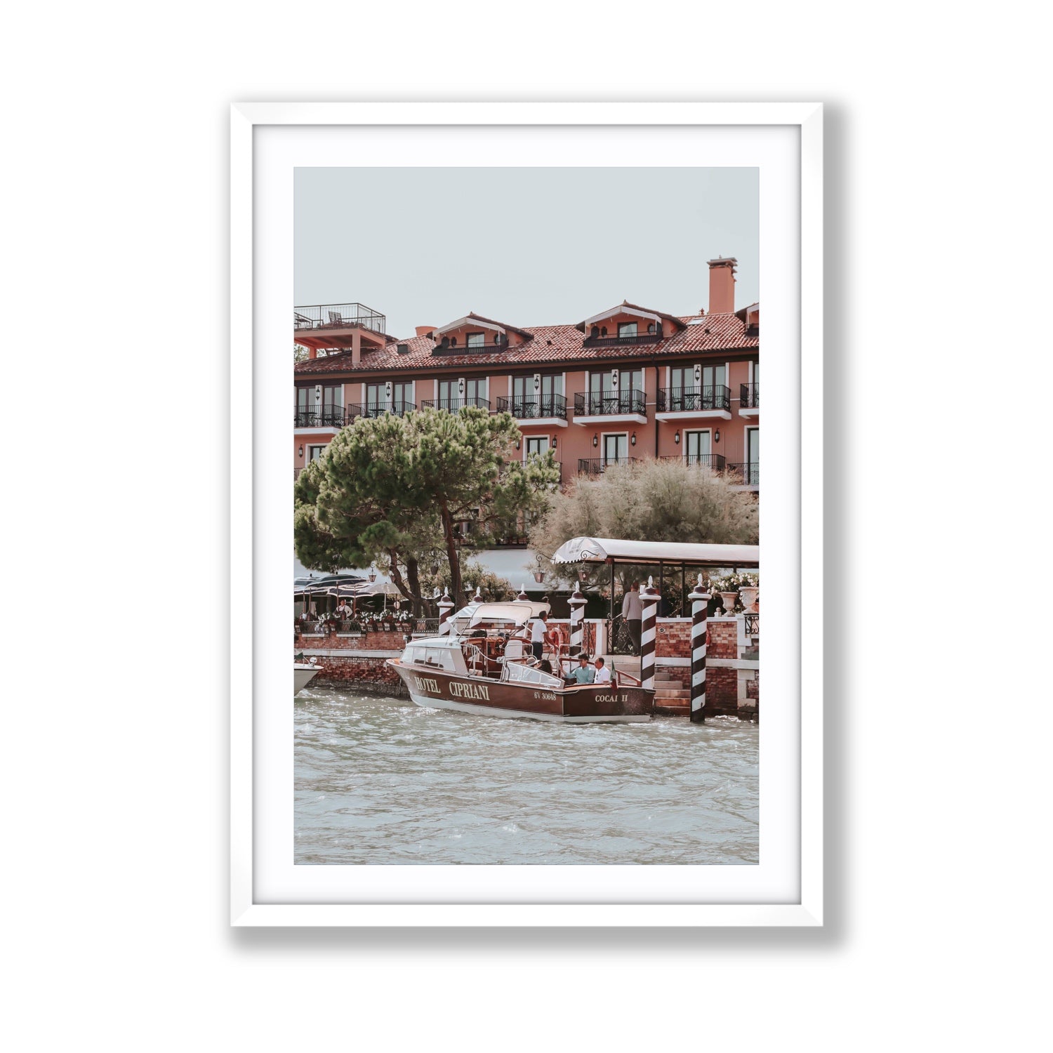 Cocai II Venice Italian wall art Giant fine art print in white frame with matboard