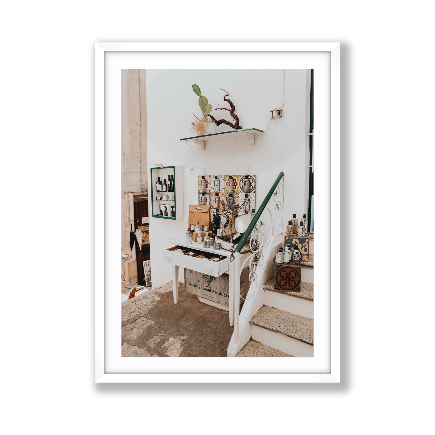 Liquid Gold fine art print, Puglia, Italy, Giant, White Frame · Matboard, Fine Art Print