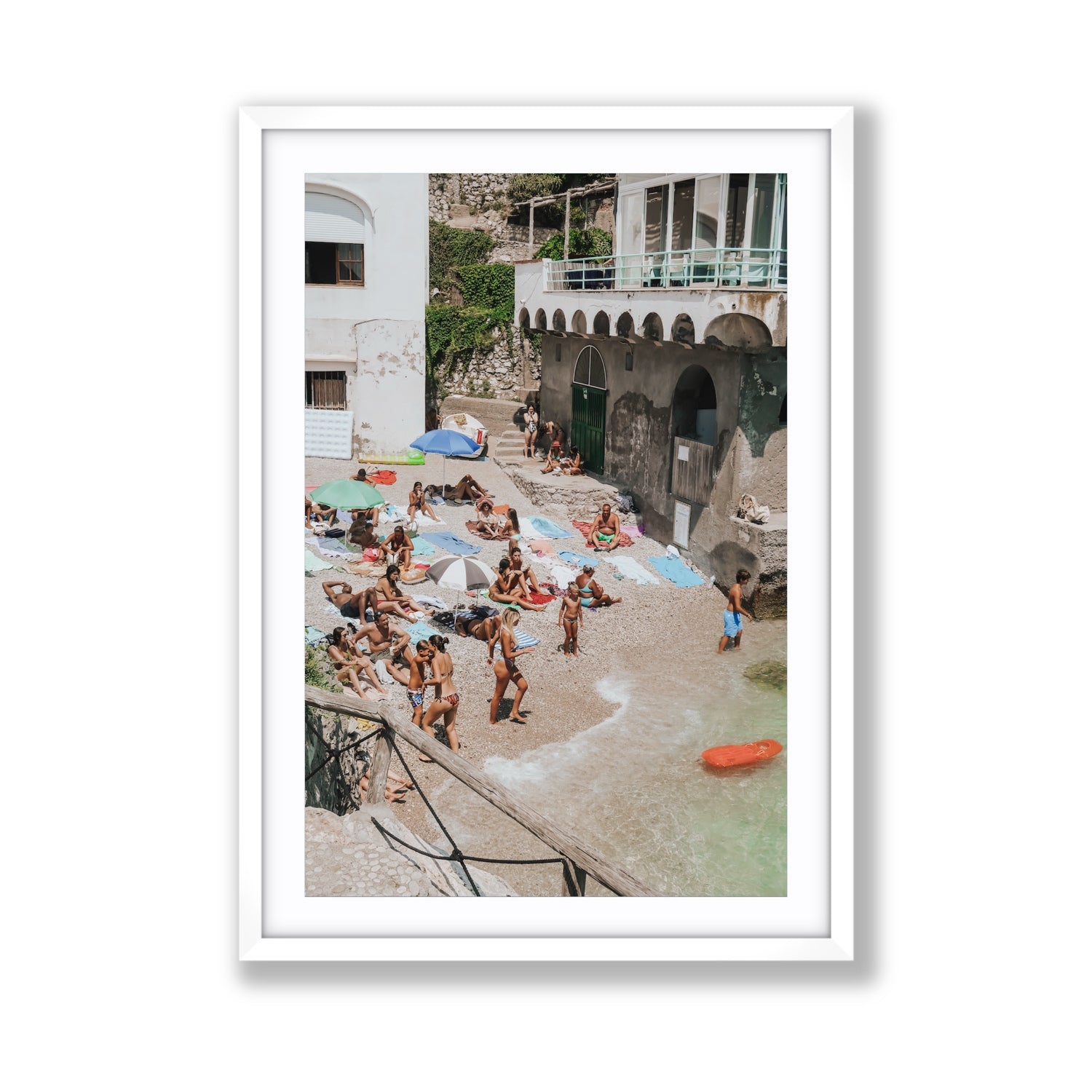 The Sunbathers Oasis fine art print, Capri, Italy, Giant, White Frame · Matboard, Fine Art Print