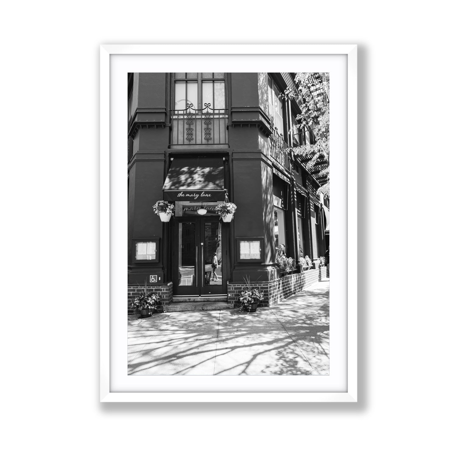 Mary's Corner fine art print, New York, United States, Giant, White Frame · Matboard, Fine Art Print