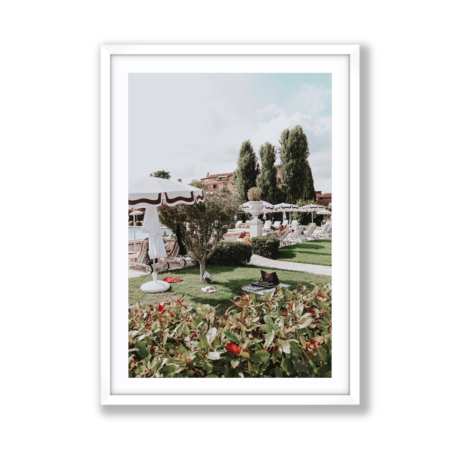 La Serenissima Venice Italian wall art Giant fine art print in white frame with matboard